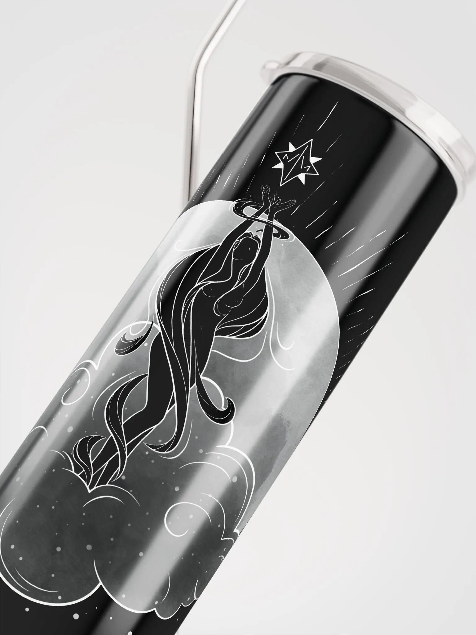 𝖆𝖗𝖎𝖆 stainless steel tumbler w/ reusable straw product image (1)