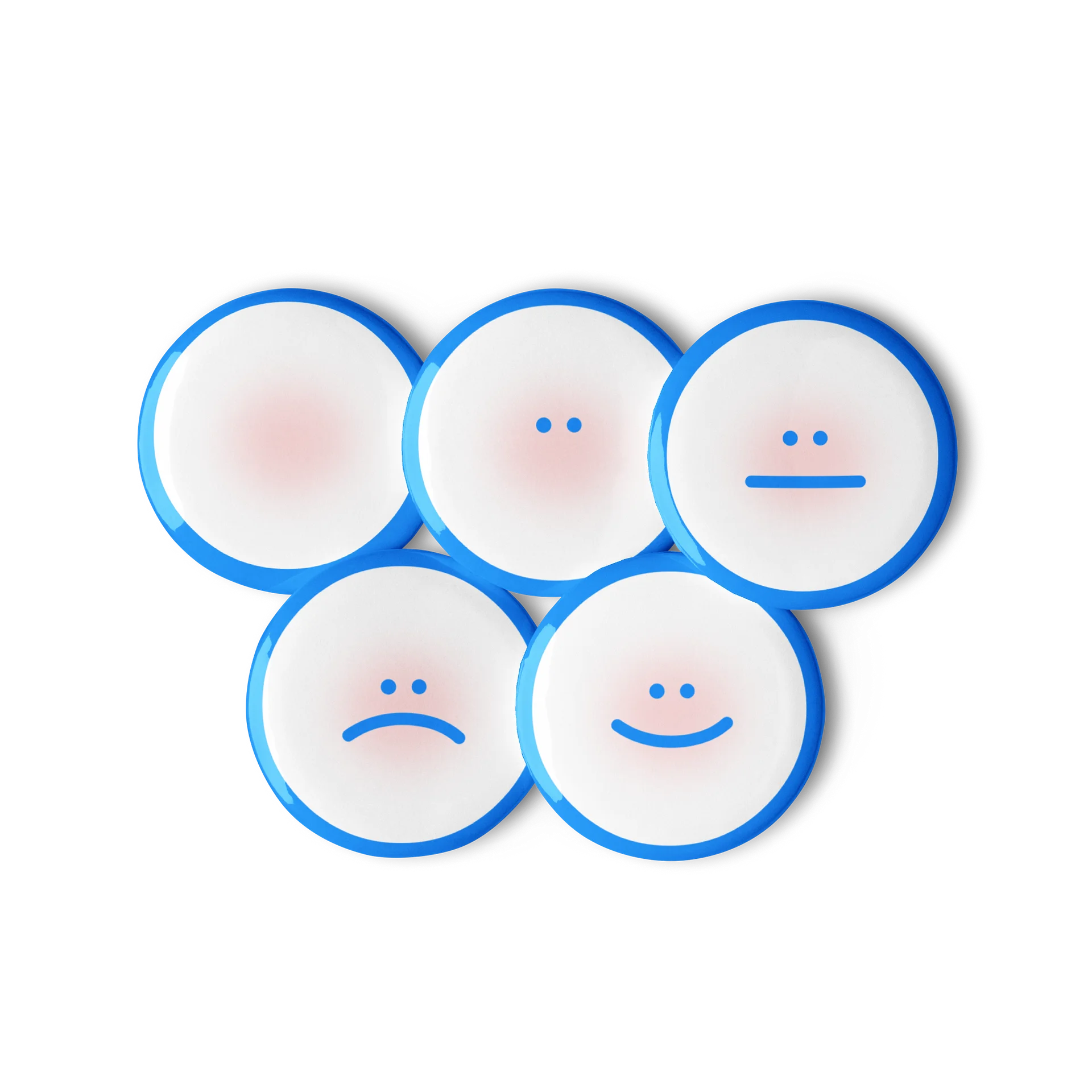 5Pcs Mixed Face Pin Buttons product image (2)