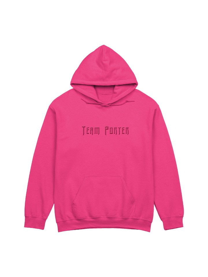 Team Porter Monochrome Embroidered Unisex Hoodie | Pink/Pink product image (1)