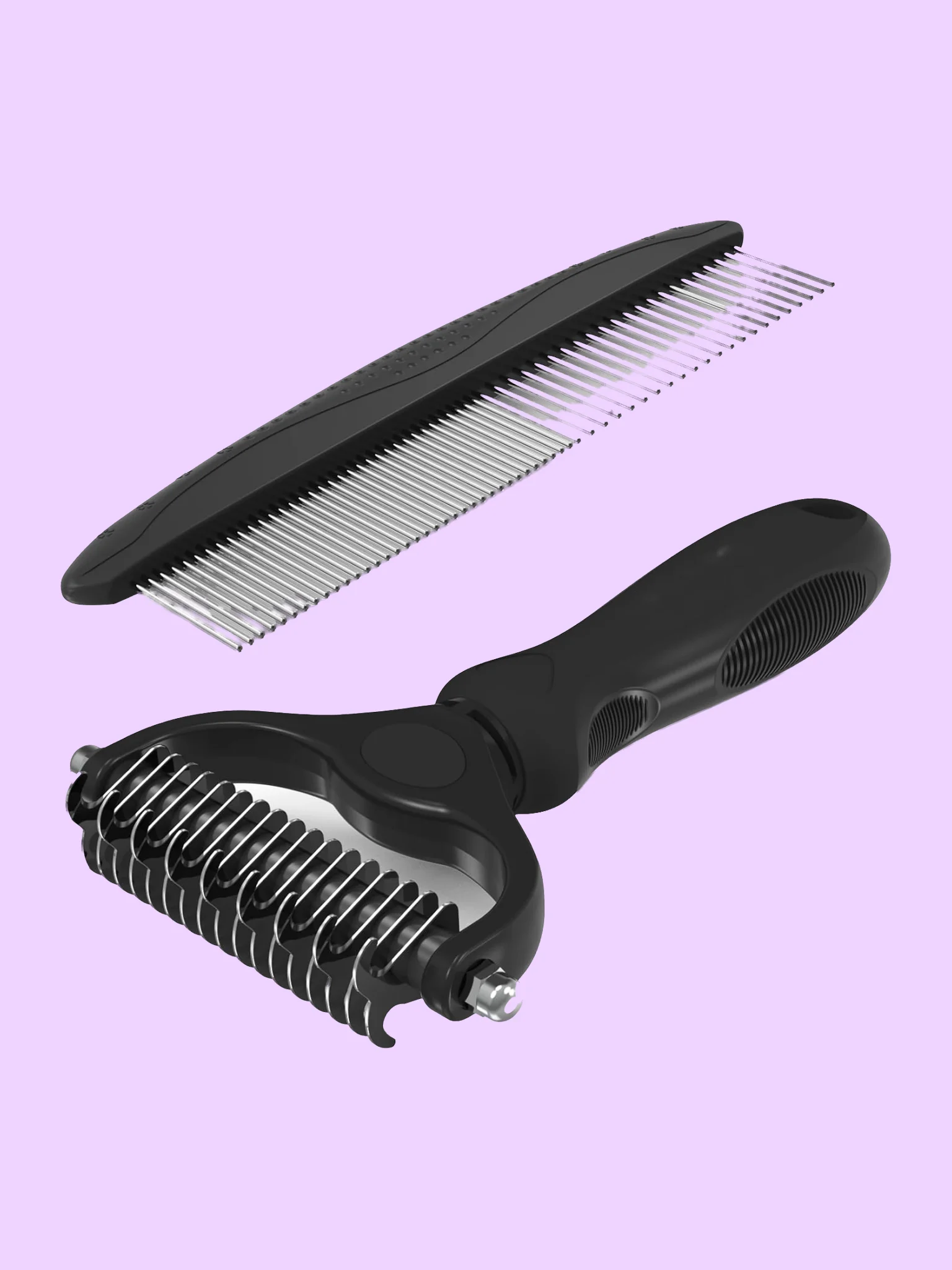 2-in-1 Dematting Rake and Comb Set for Dogs and Cats product image (5)