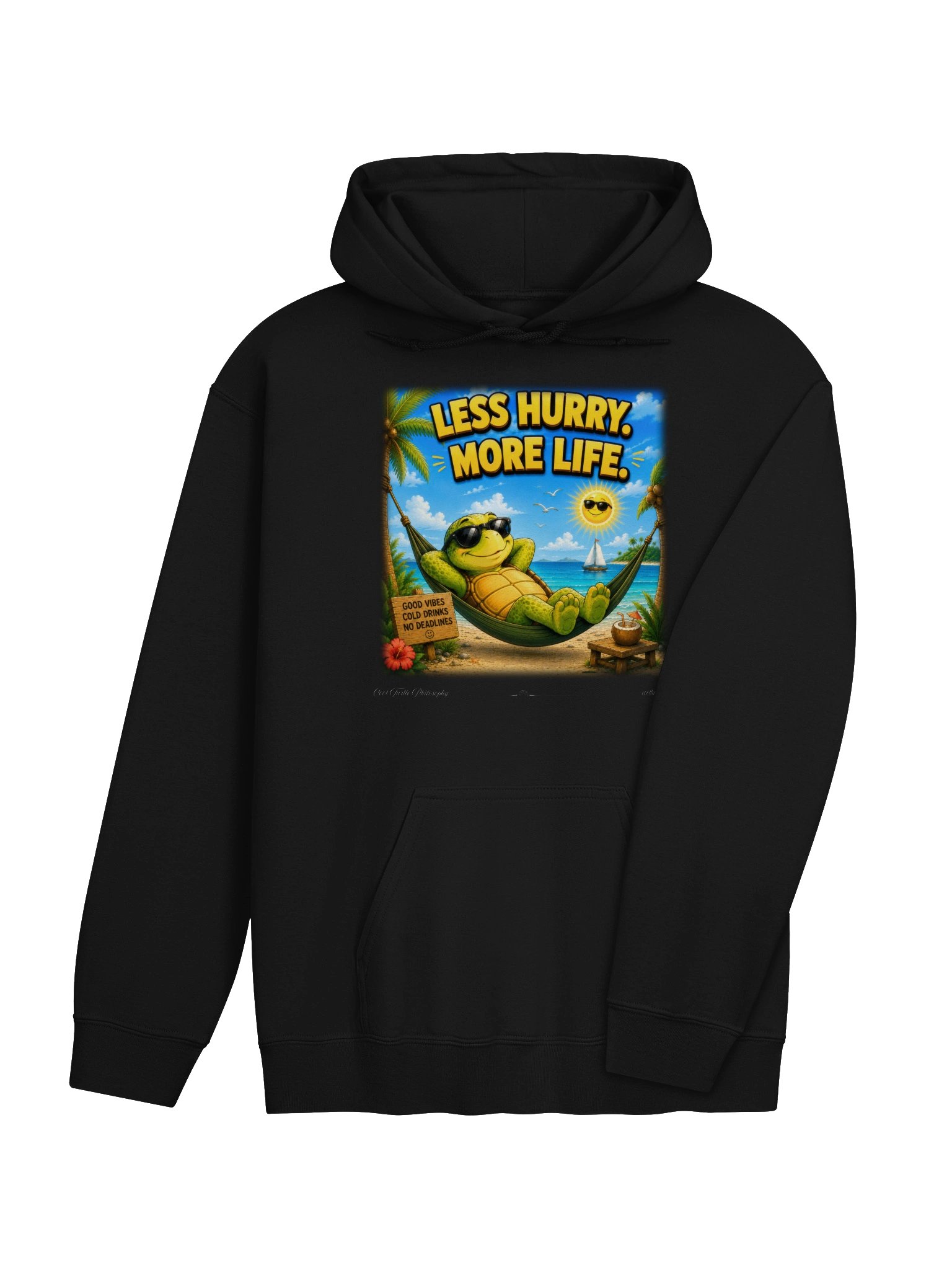 LESS HURRY. MORE LIFE. — Gildan 18500 Classic Hoodie product image (7)