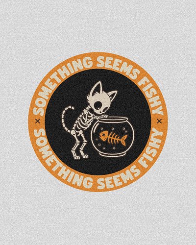 Nine lives, zero trust. 💀🐾 When your gut says something's up, listen to the skeleton cat.