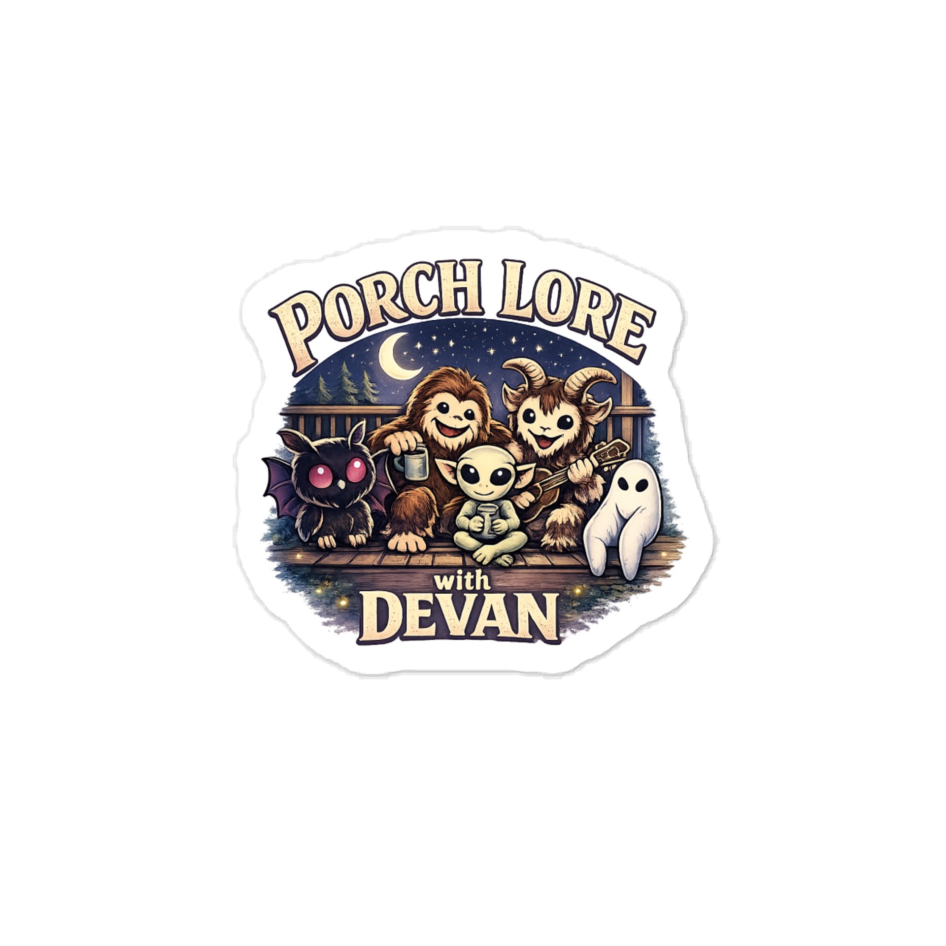 CUTIE CRYPTIDS VINYL DECAL product image (1)