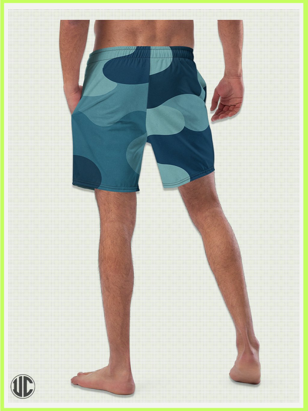 Zahra's Ocean Wave Camo - Men’s Swim Trunks product image (3)
