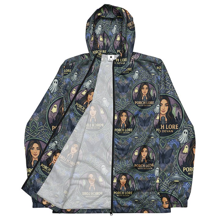 PORCH LORE DEVAN PERIWINKLE MOTH WINDBREAKER JACKET product image (2)