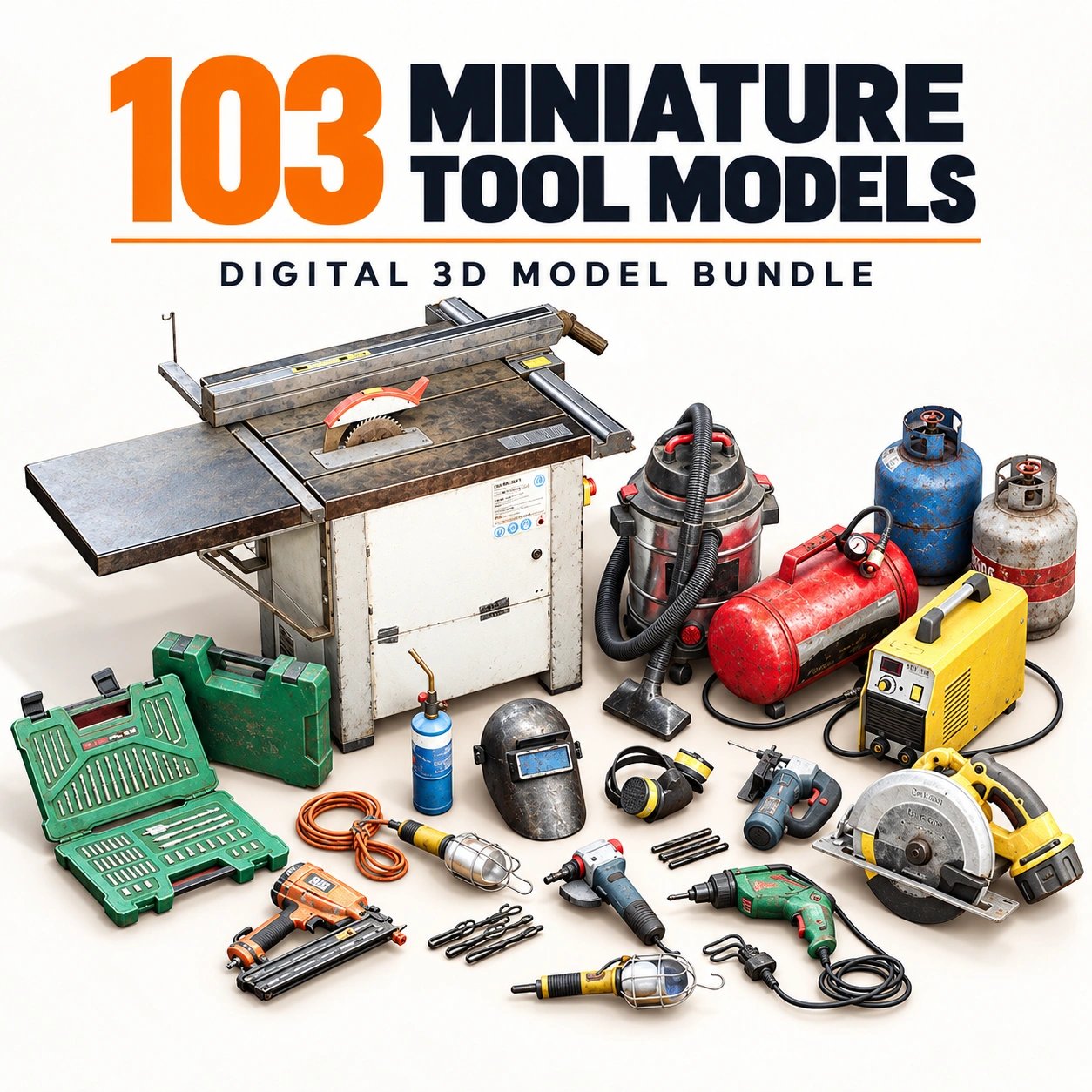 103 Miniature Toolshed 3D Models Bundle product image (4)