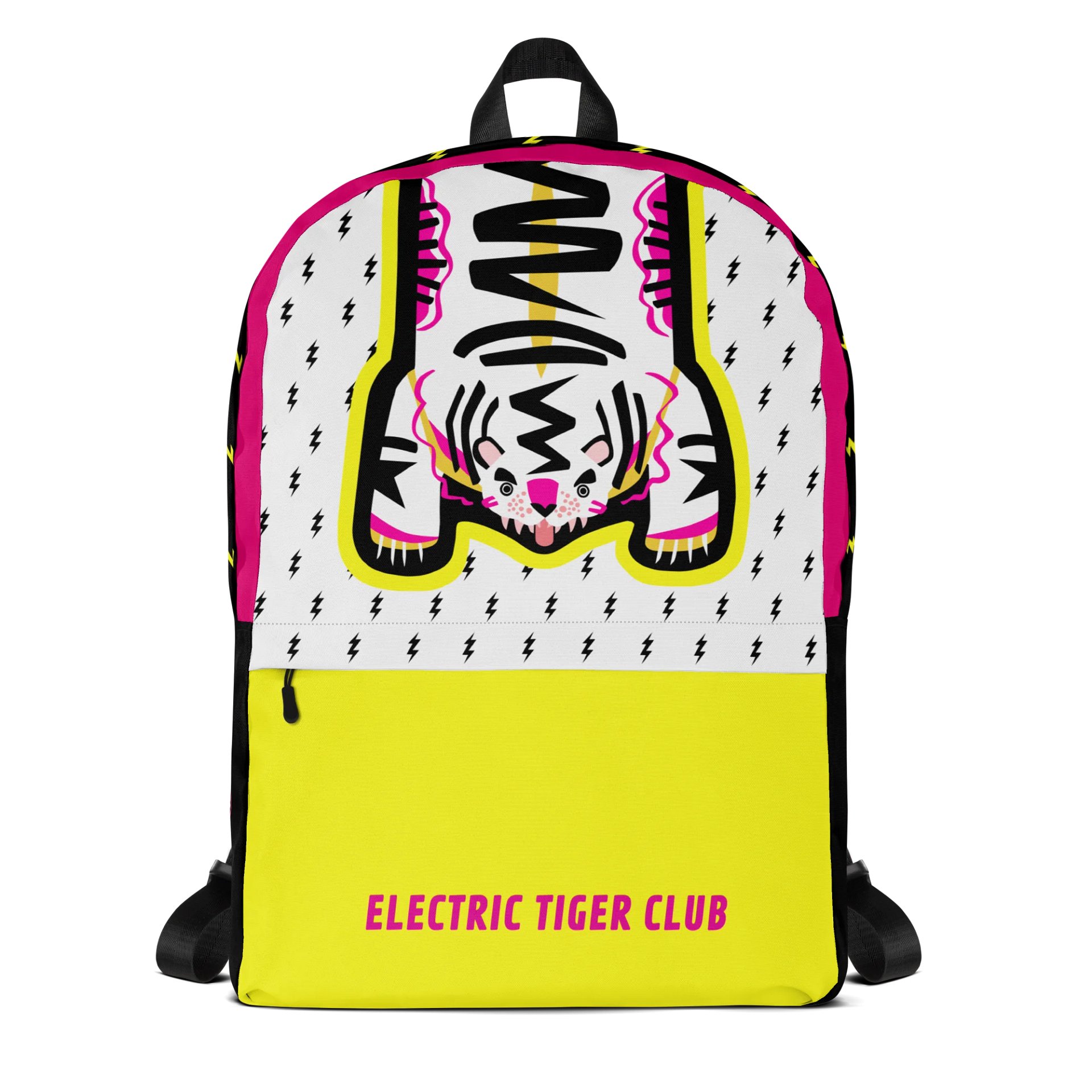 Yellow & Pink Tiger Backpack product image (3)