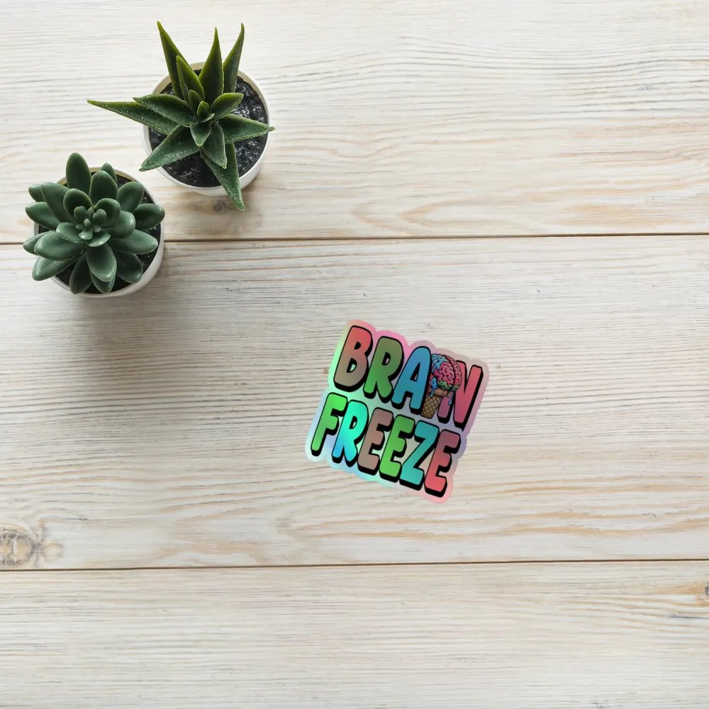 Brain Freeze Holographic Sticker Set product image (8)