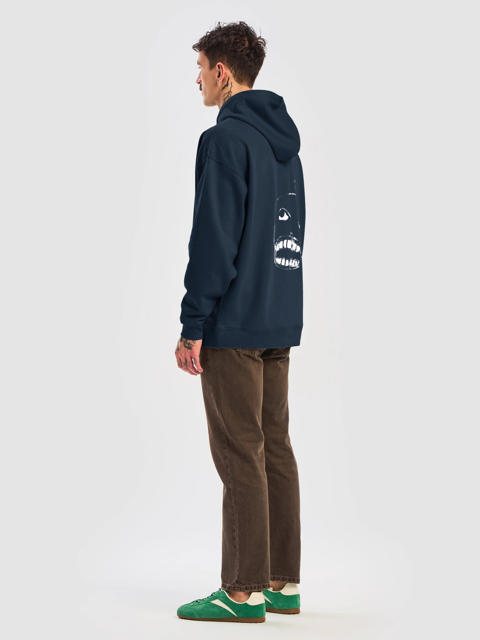 Mascot Organic Hoodie Embroidered Identity Black/Navy product image (6)