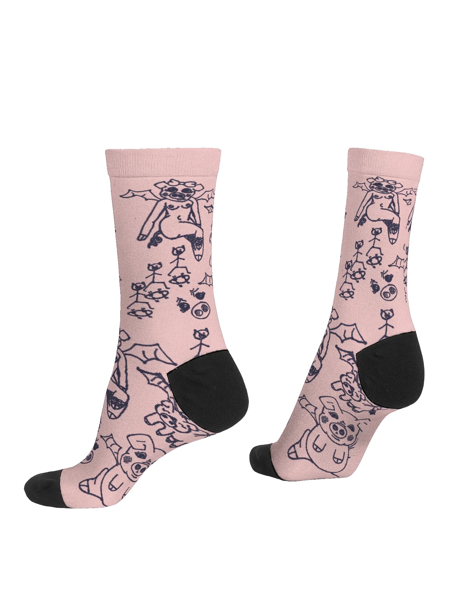 Pig Bat Girl Socks product image (4)