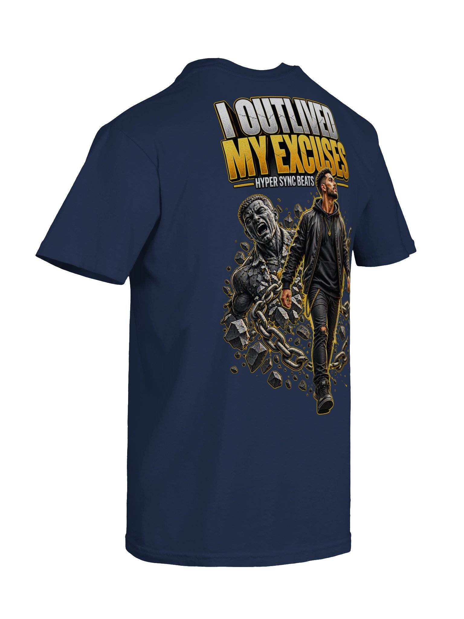 I Outlived My Excuses — Hyper Sync Beats Premium Heavyweight T-Shirt product image (12)