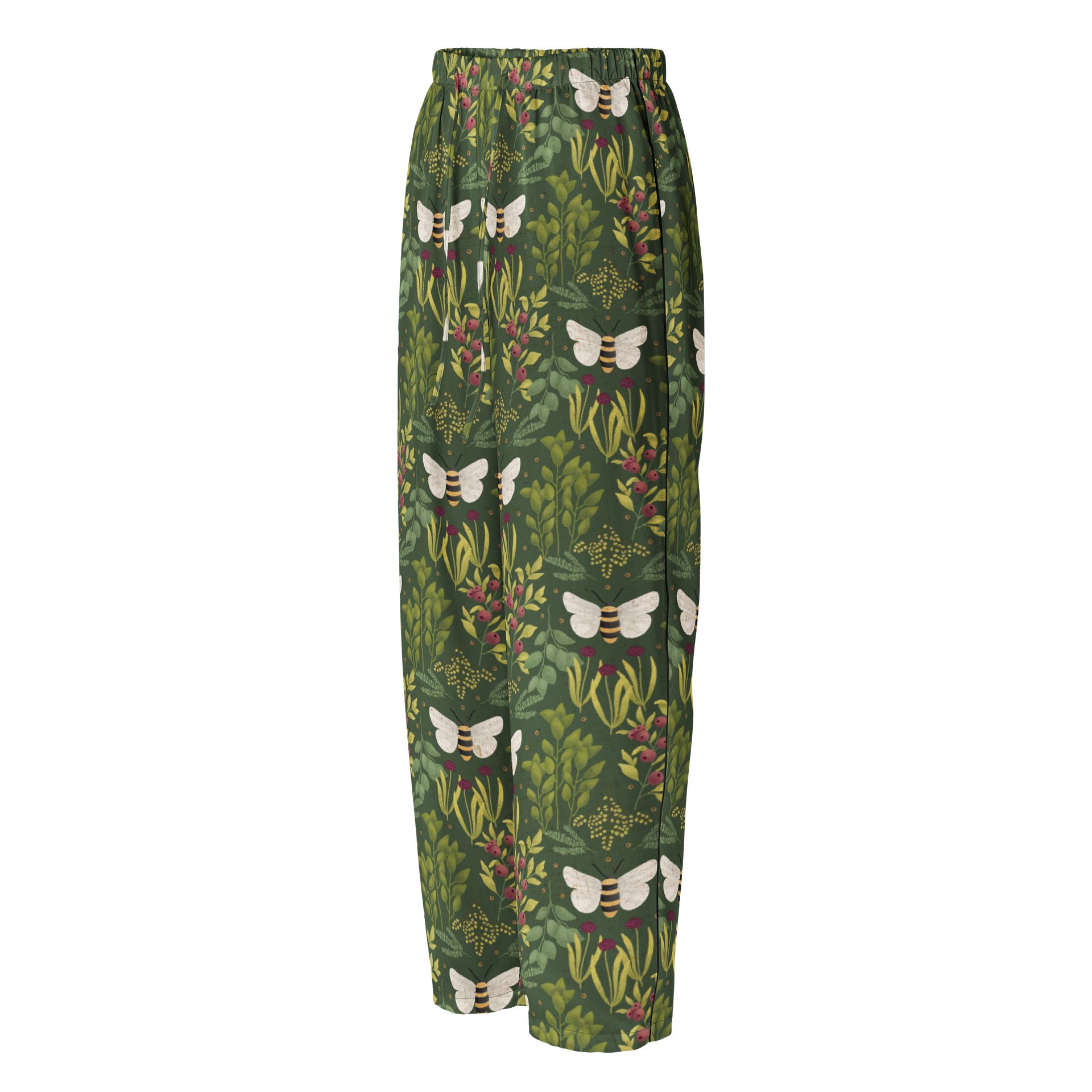 Bees and Foliage Ladies Pajama Pants product image (1)