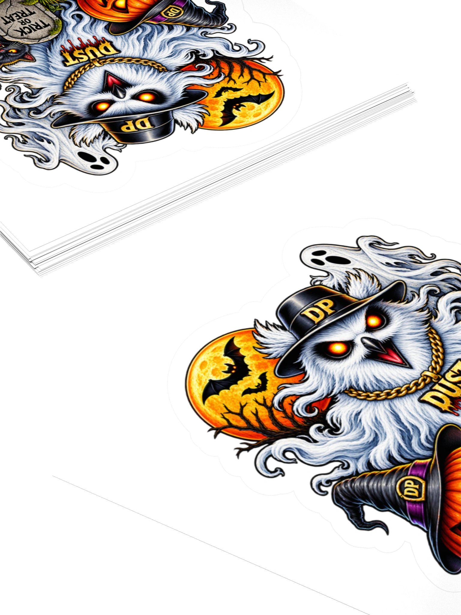 Phant Owl Trick or Treat 3" x 3" sticker product image (4)