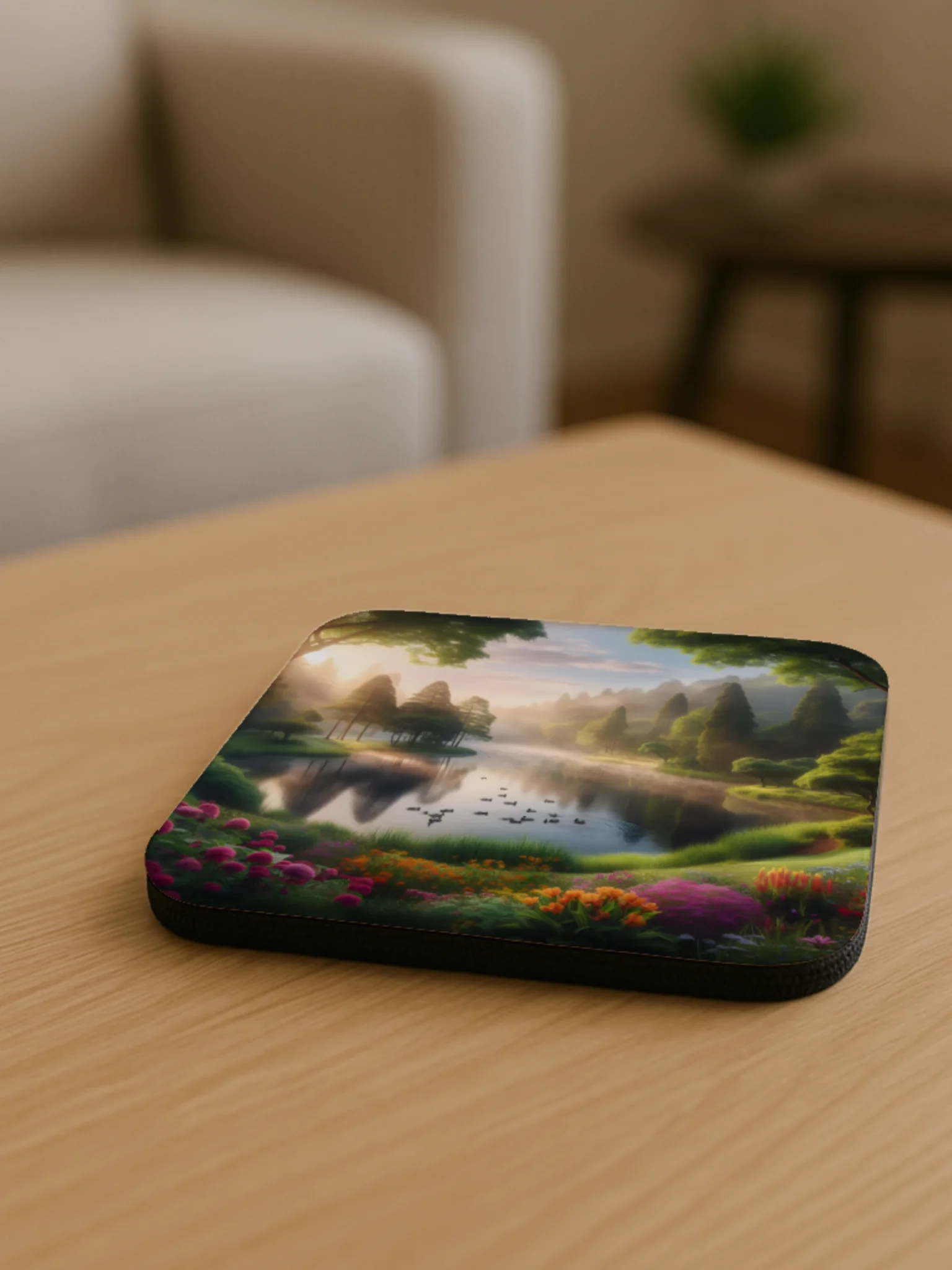Sunrise Whisper Cork Coaster product image (1)