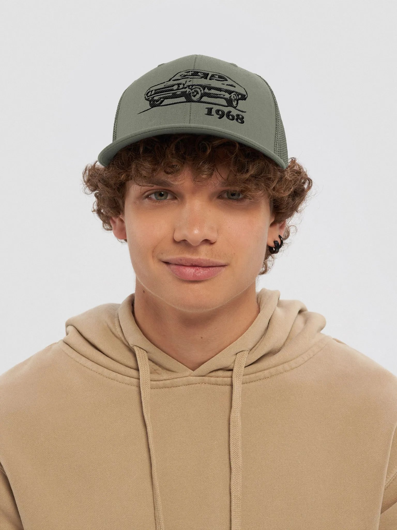 Embroidered 1968 American Muscle Car Trucker Hat product image (8)