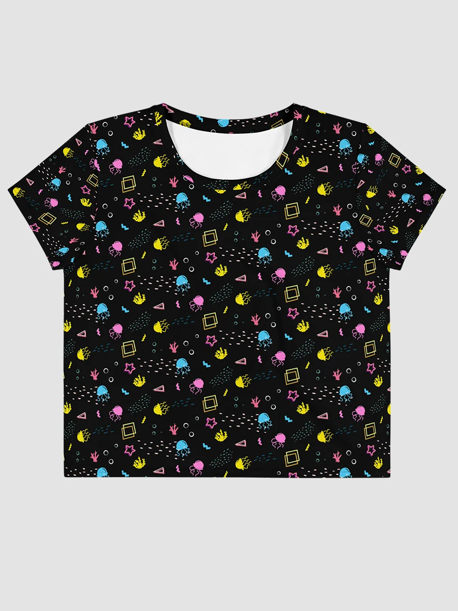 Shifty Seas dark pattern crop tee product image (2)