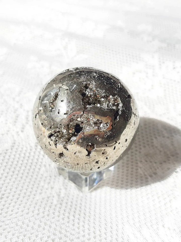 Polished pyrite sphere product image (1)