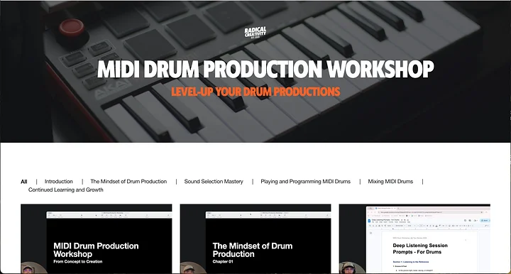 MIDI Drum Production Course product image (2)