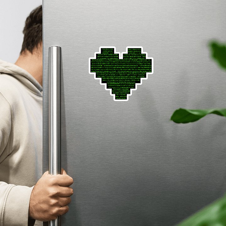 We Love VR Magnet Pixel Heart Die-Cut Magnet product image (2)