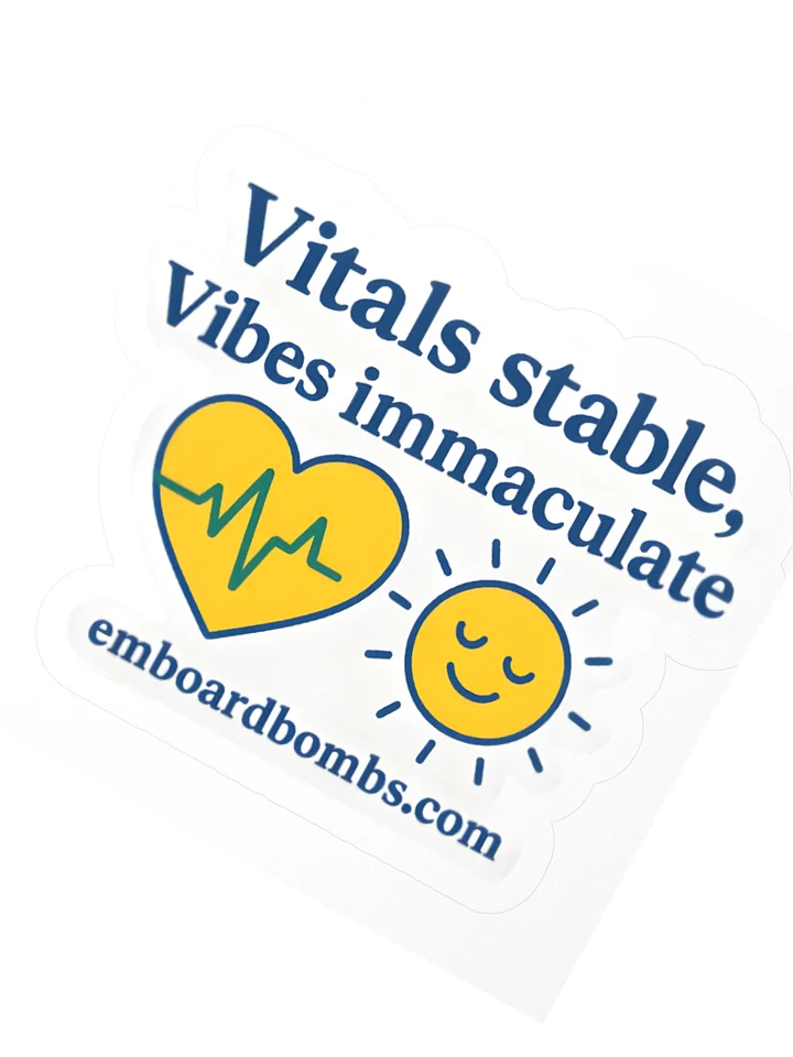 Vitals Stable, Vibes Immaculate Sticker product image (2)