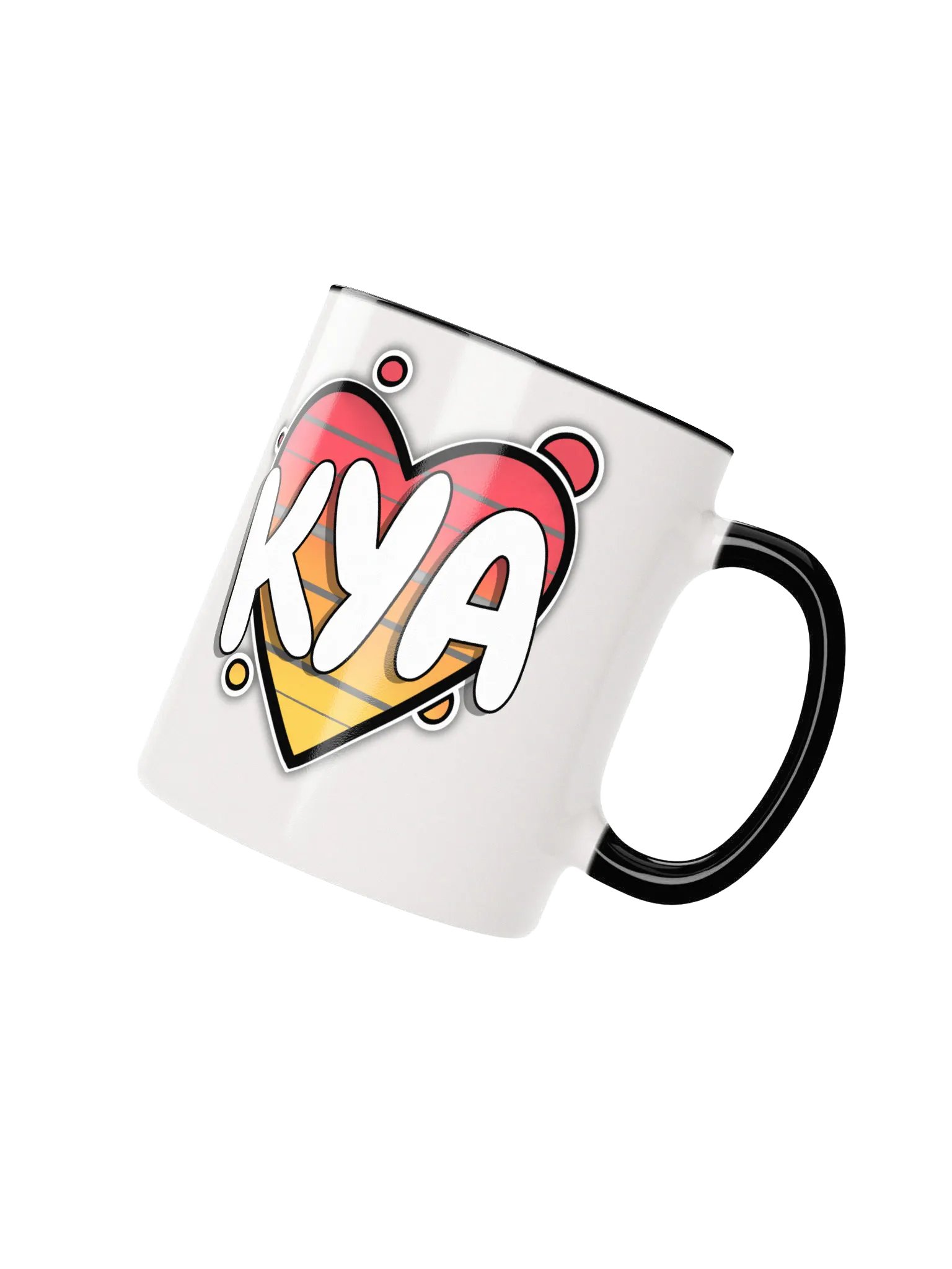 KYA Heart Stripes Ceramic Mug product image (13)