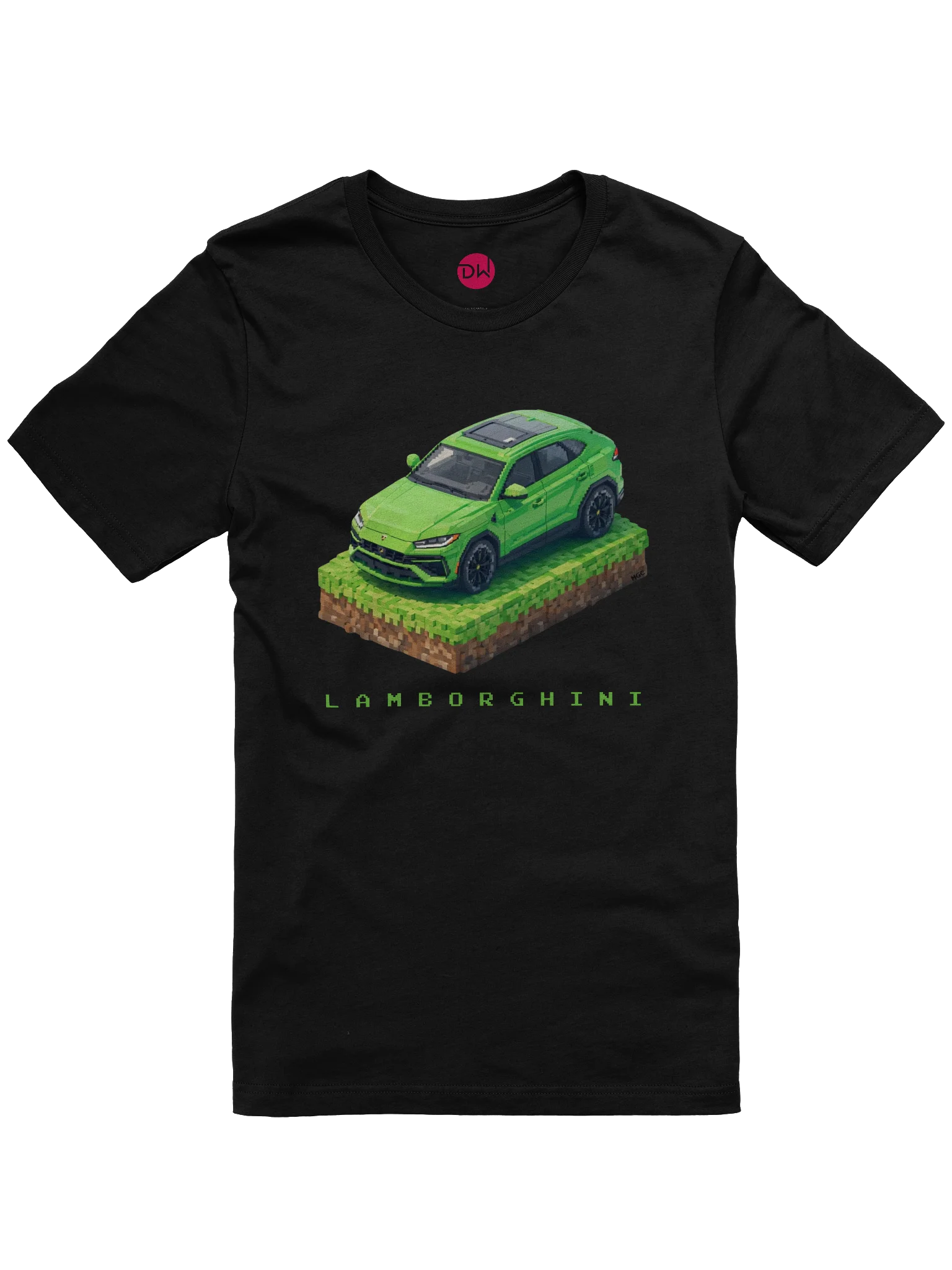 Green Lamborghini Urus Shirt (Pixel, Retro, Minecraft) product image (4)