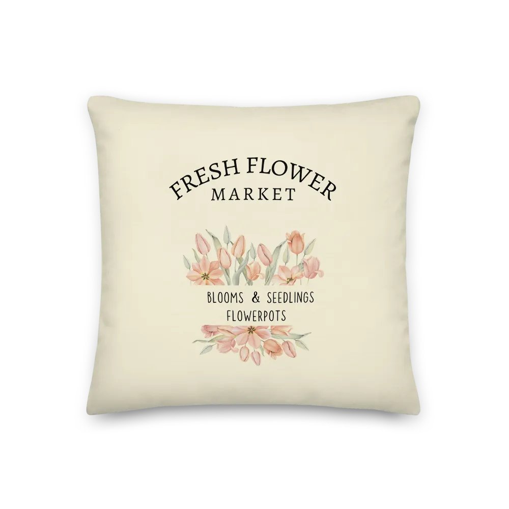 Fresh Flower Market Decorative Pillow, yellow product image (4)