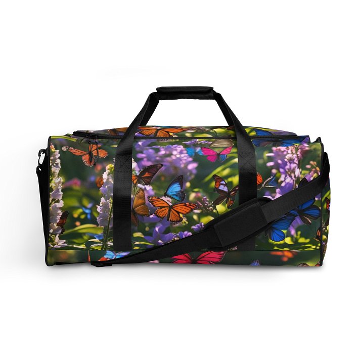 Butterfly Haven All-Over Print Duffle Bag product image (1)