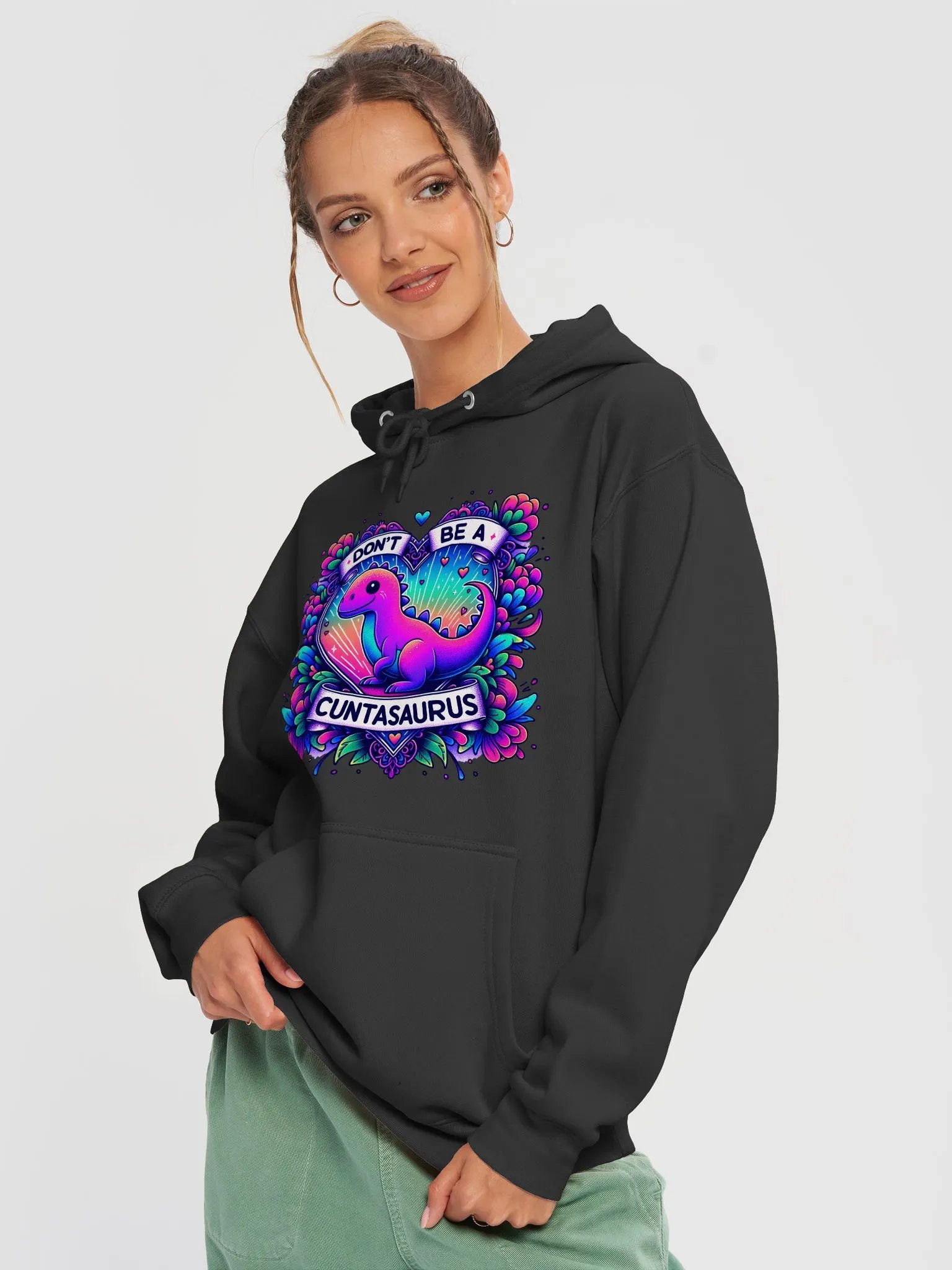 Cuntasaurus Heart Hoodie product image (3)