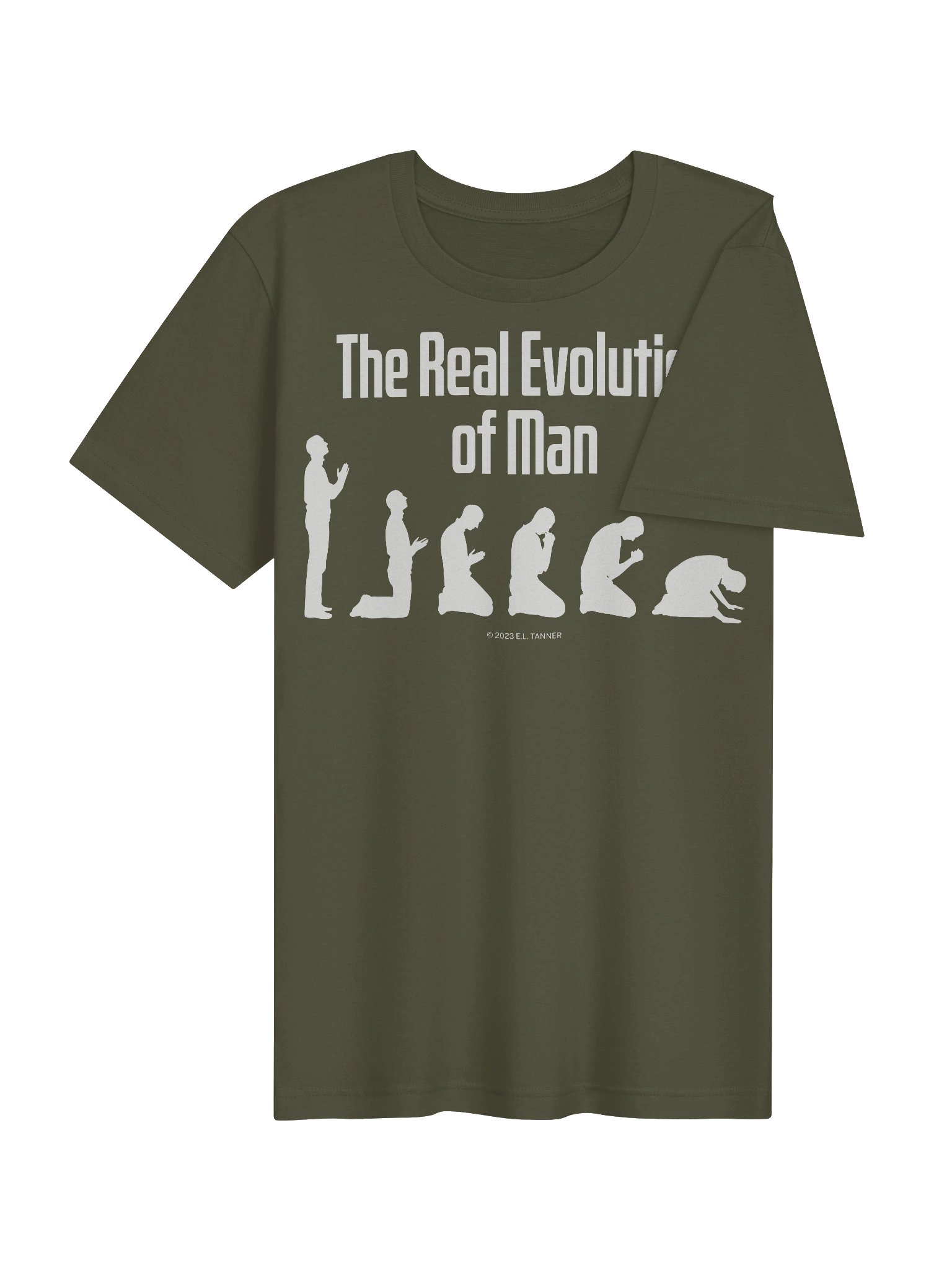 The Real Evolution of Man Wht, T-Shirt product image (4)