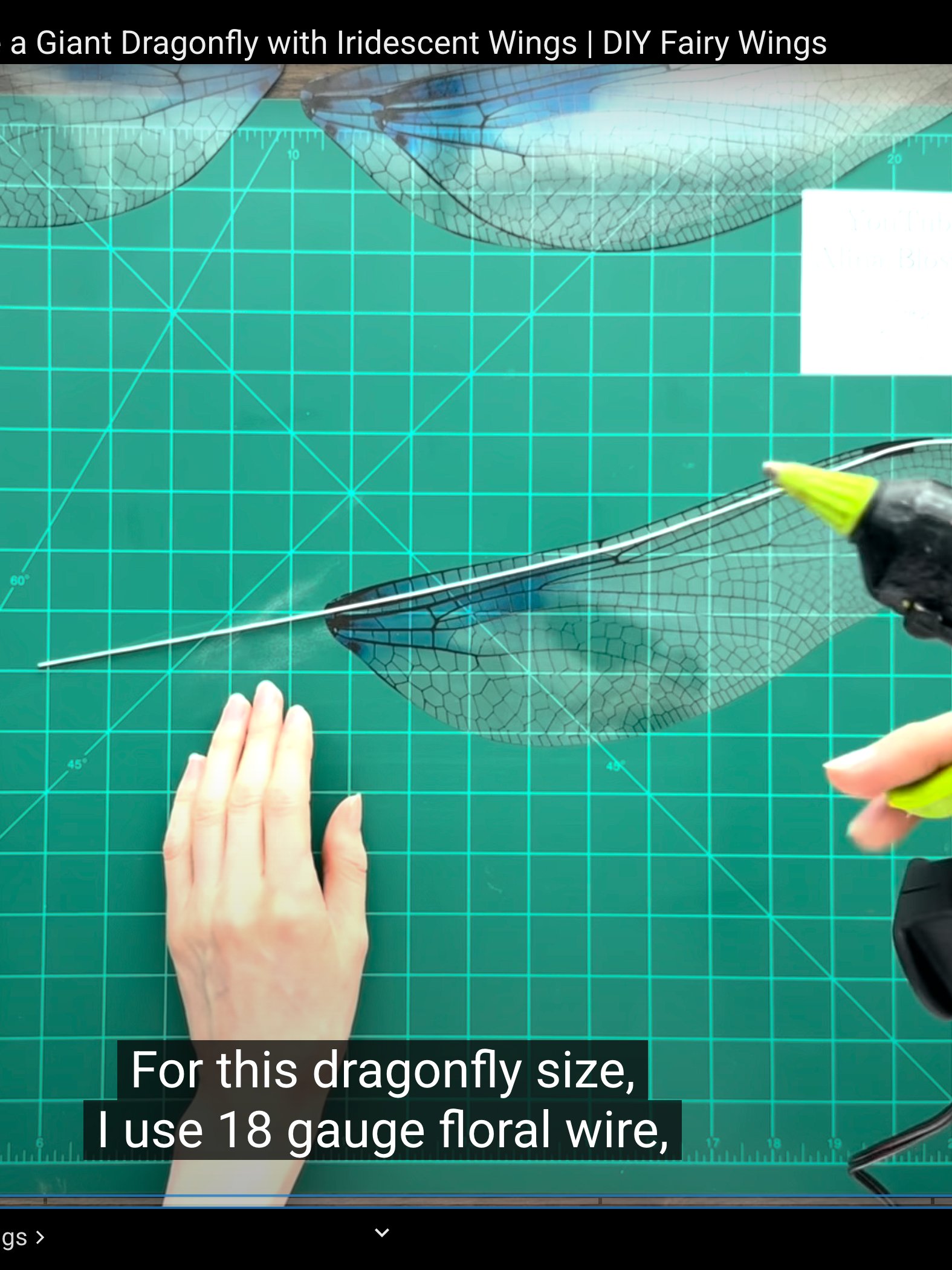DIY Giant Dragonfly with Iridescent Wings: Templates from Video Tutorial + Materials Checklist product image (4)