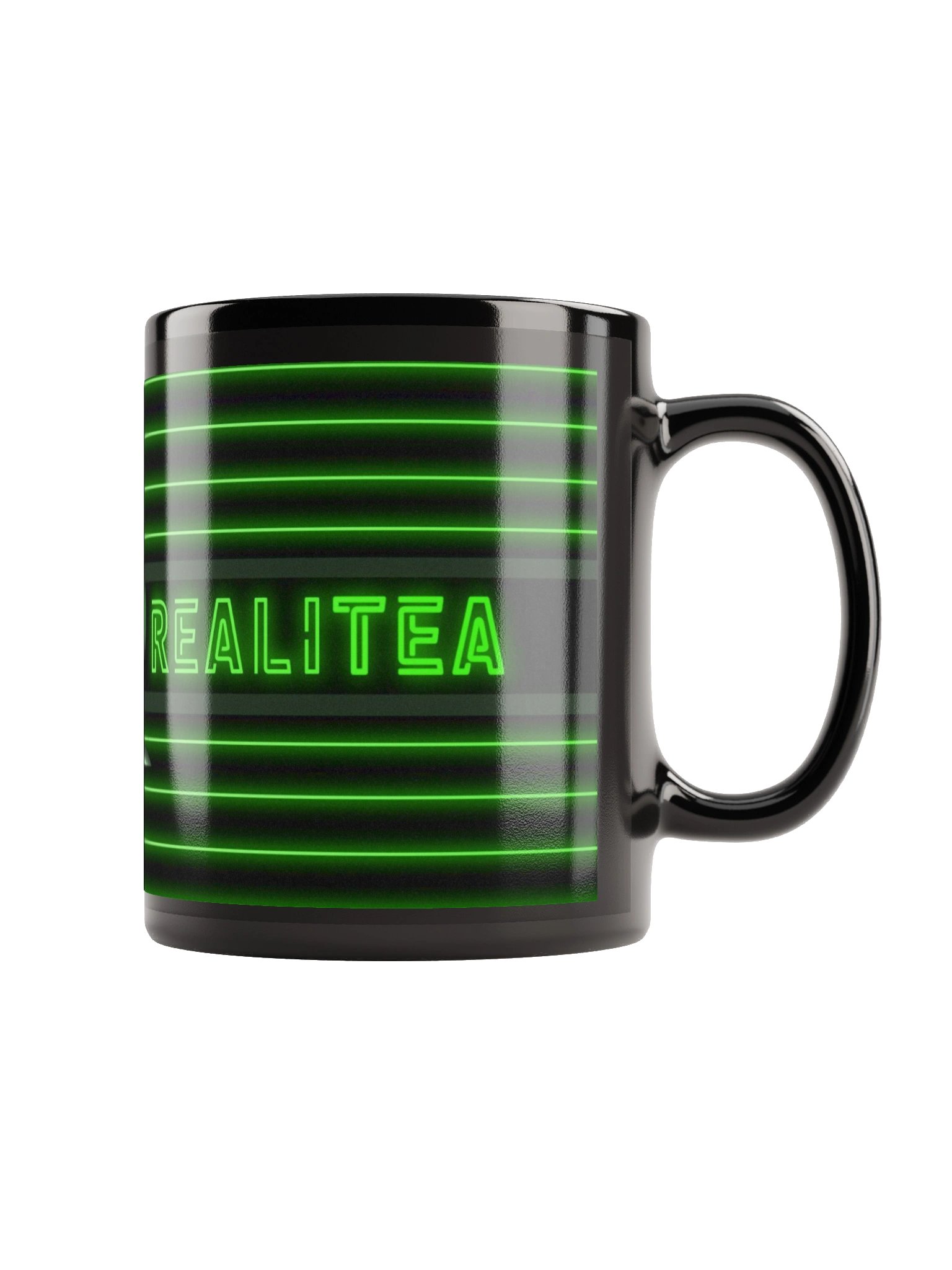VIRTUAL REALITEA Black Glossy Mug product image (3)
