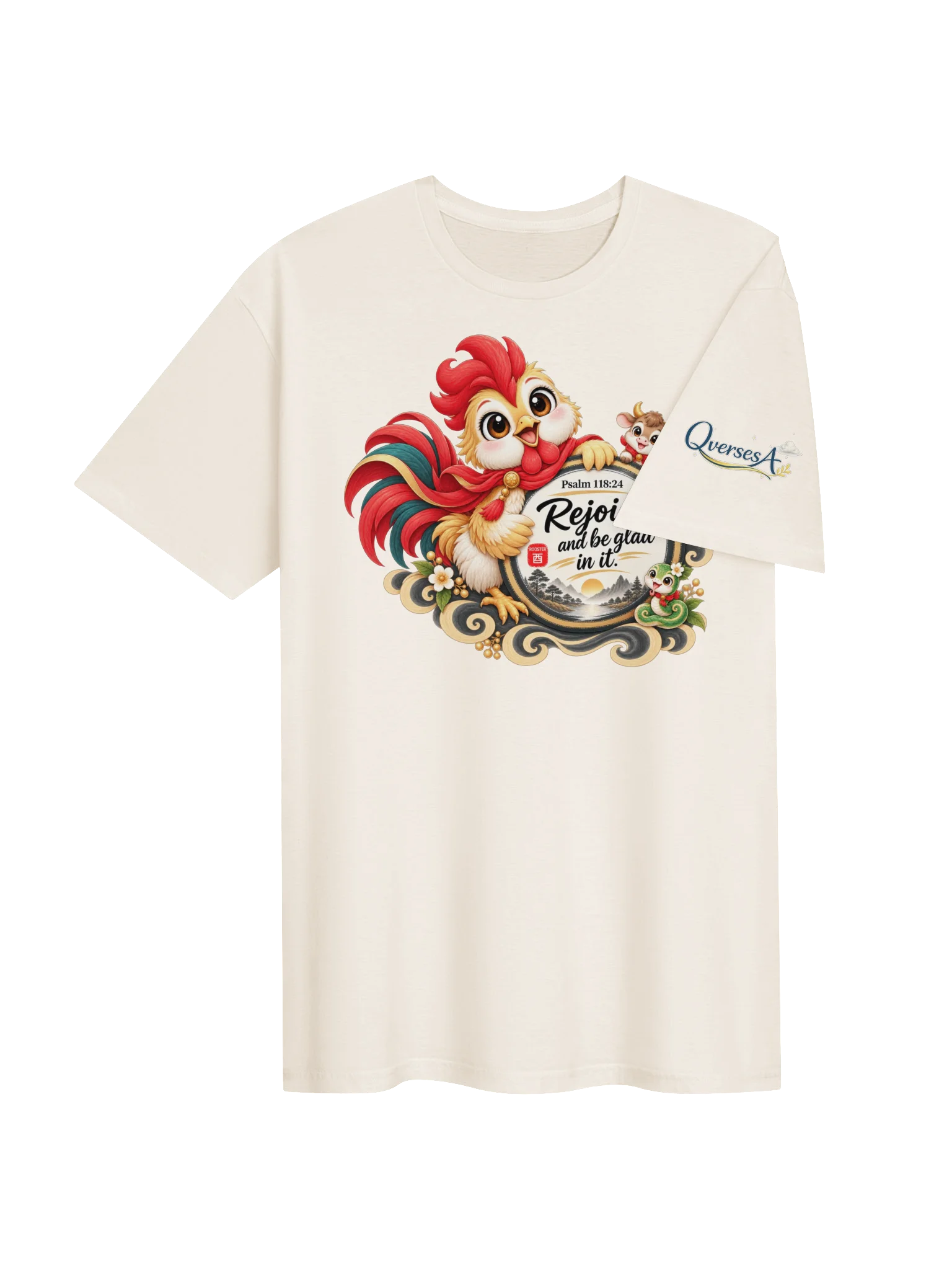 🐓Year of the Rooster | Chinese Zodiac Trio Unisex T-Shirt product image (144)