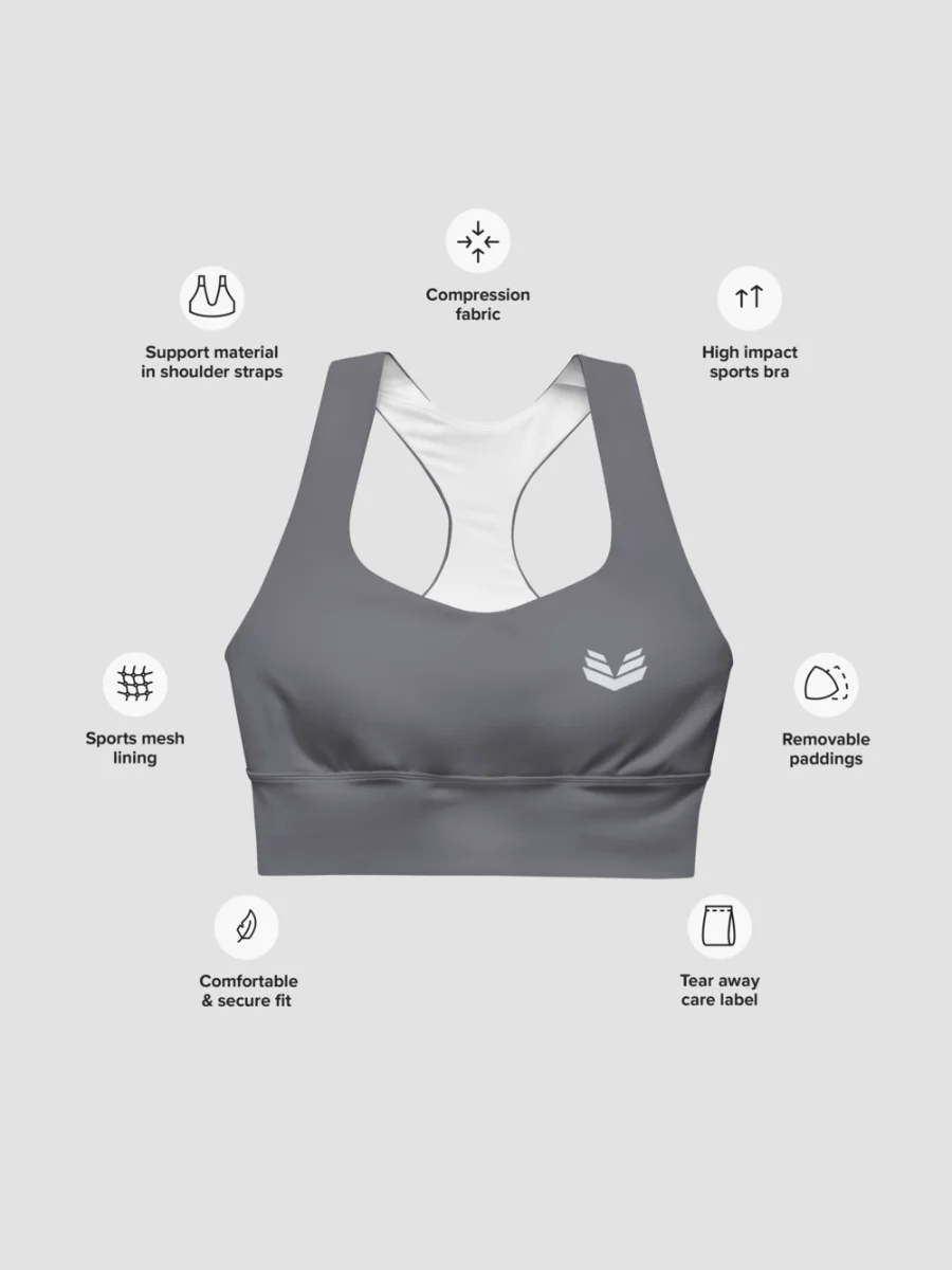 Longline Sports Bra - Dusky Drift product image (6)