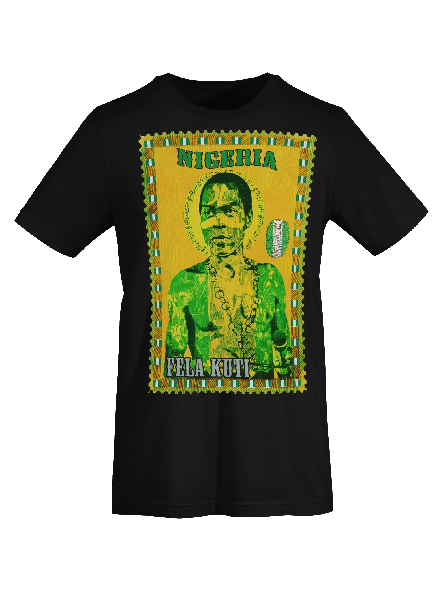 Fela Kuti Vintage Postage Stamp Tee | Nigeria Afrobeat product image (41)