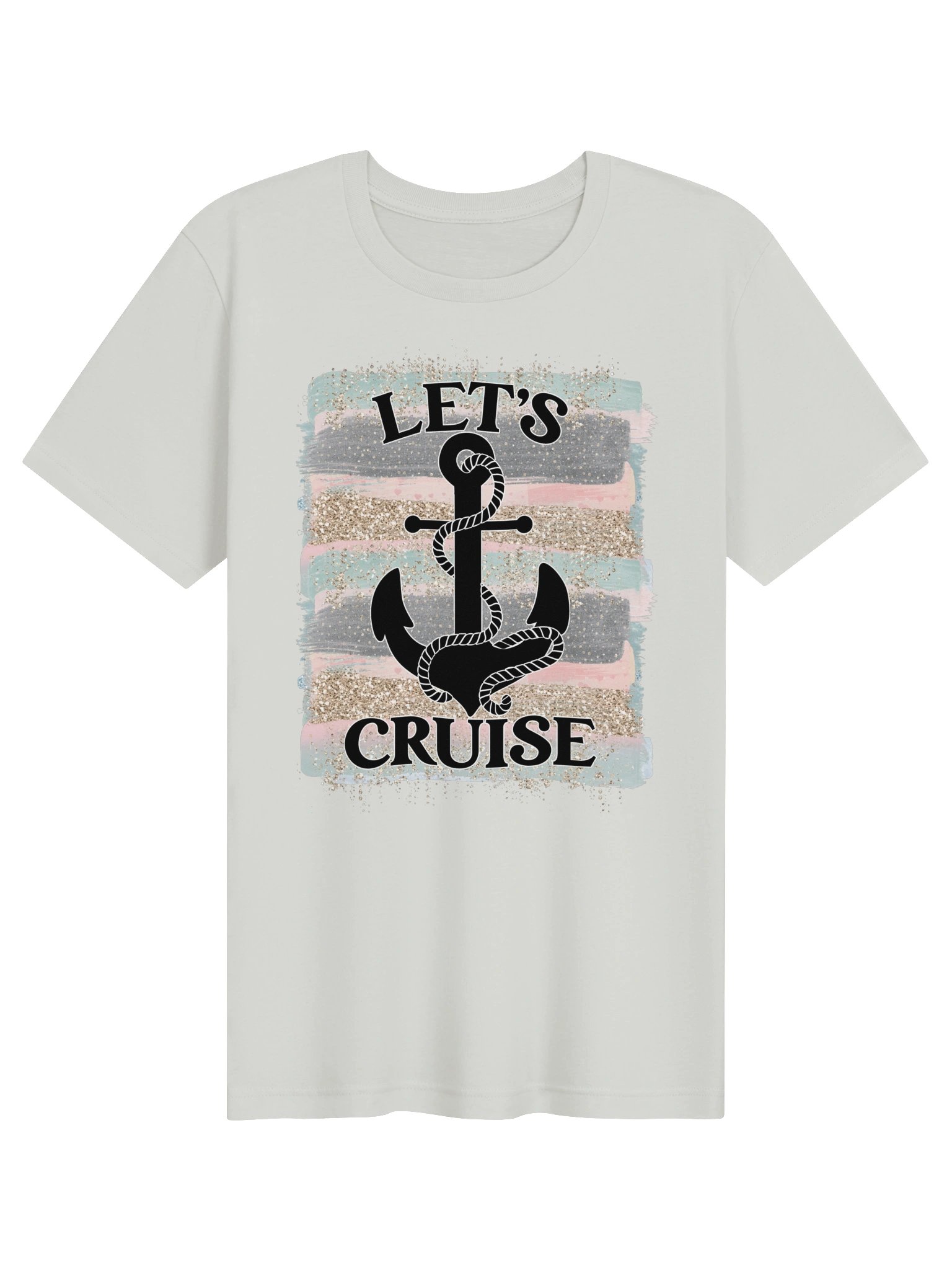 Let's Cruise T-Shirt | Cruise Vacation Anchor Tee product image (2)