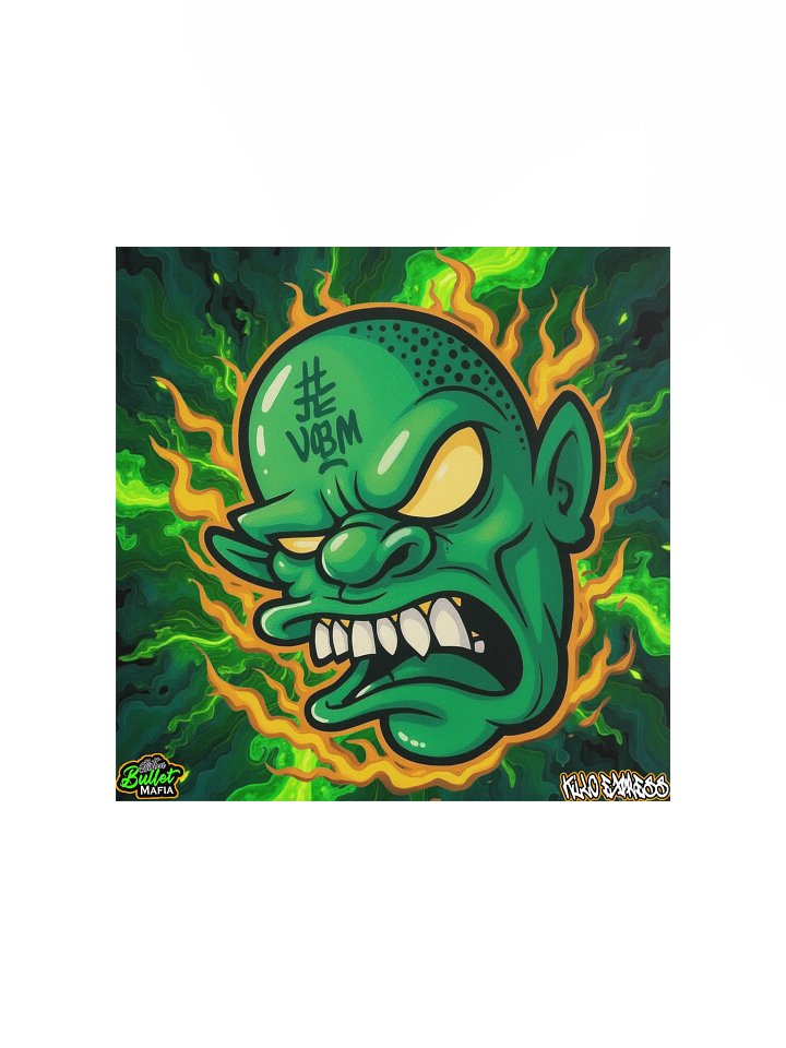 Green Slime Head Poster product image (2)