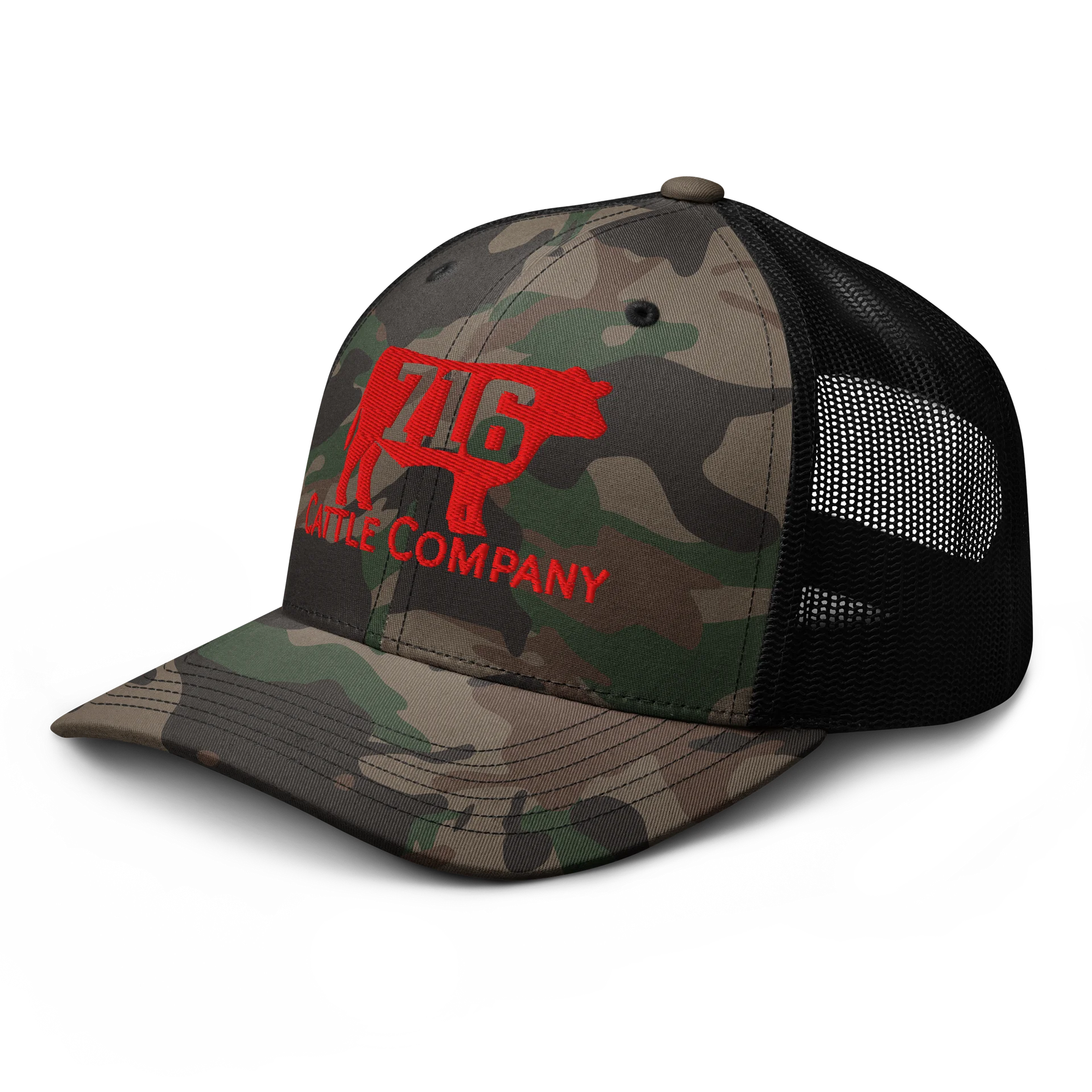 716 CATTLE COMPANY Camo Trucker Hat product image (4)