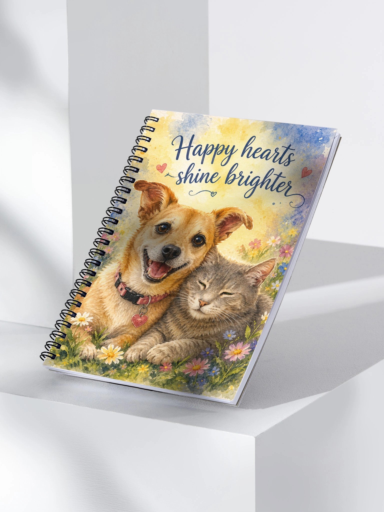 Happy Hearts Shine Brighter Spiral Notebook product image (3)