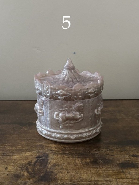 🎠 Handmade Resin Carousel Trinket Jars – One of a Kind product image (5)