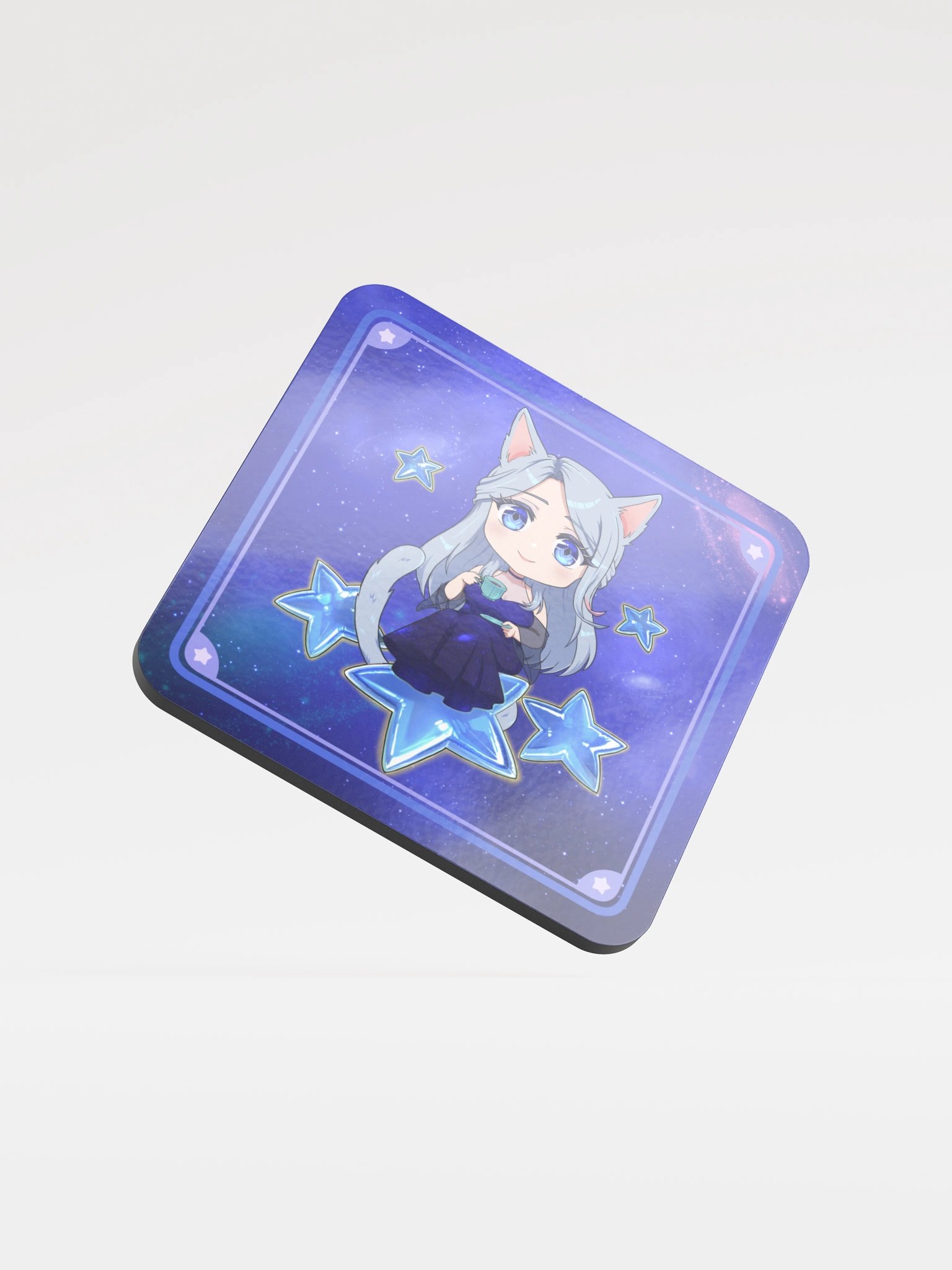 [KystalStar Chibi] Glossed Cork Coaster product image (1)