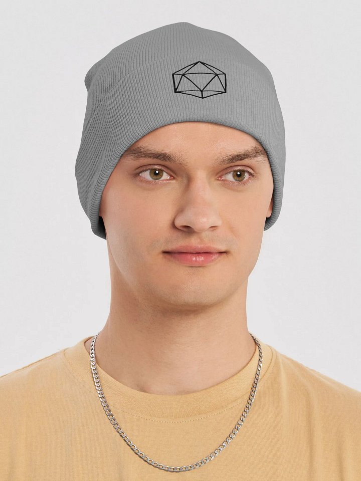 Black Minimalist d20 - Otto Knit Beanie product image (3)