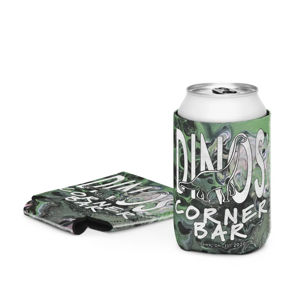 Dinos' Corner Bar Metallic Green Fluid Acrylic Coozie product image (3)