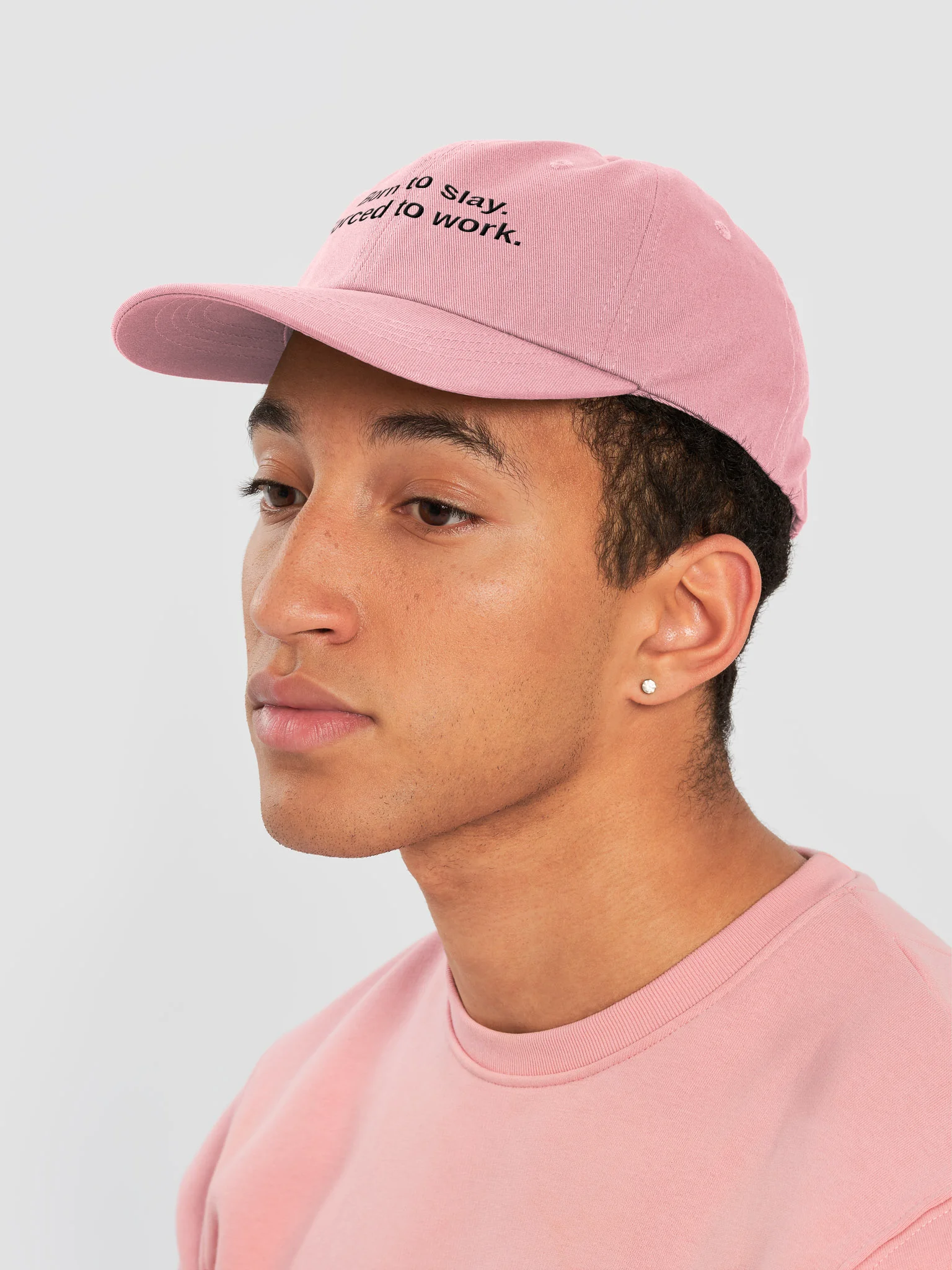 Born to slay. Forced to work. Hat product image (32)