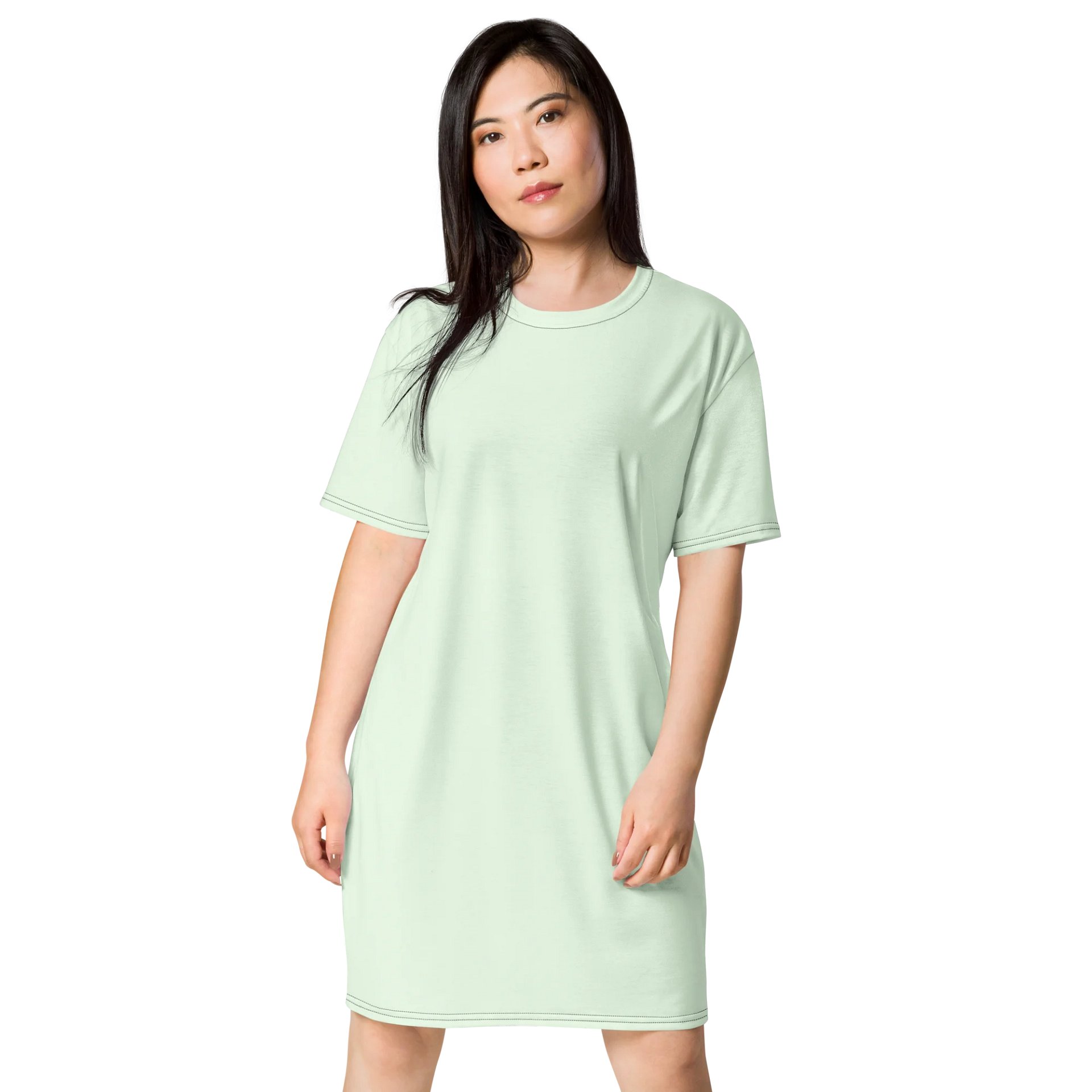 Oversized T-Shirt Dress - Serene Honeydew, Sizes 2XS-6XL product image (1)