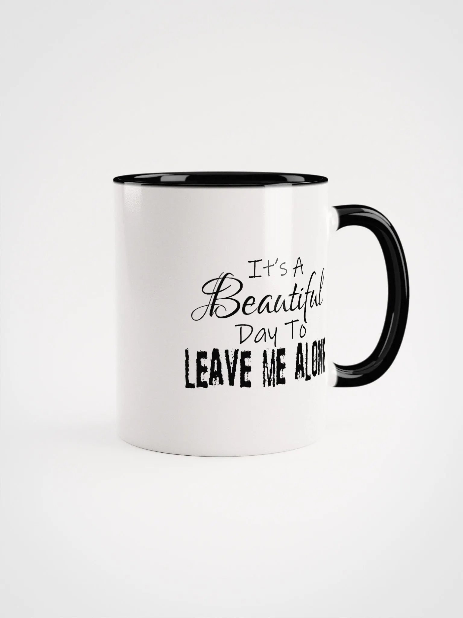Leave Me Alone (Black Handle Mug) product image (1)