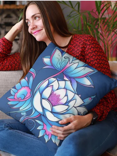 Blue Lotus Bloom - Pillow product image (2)