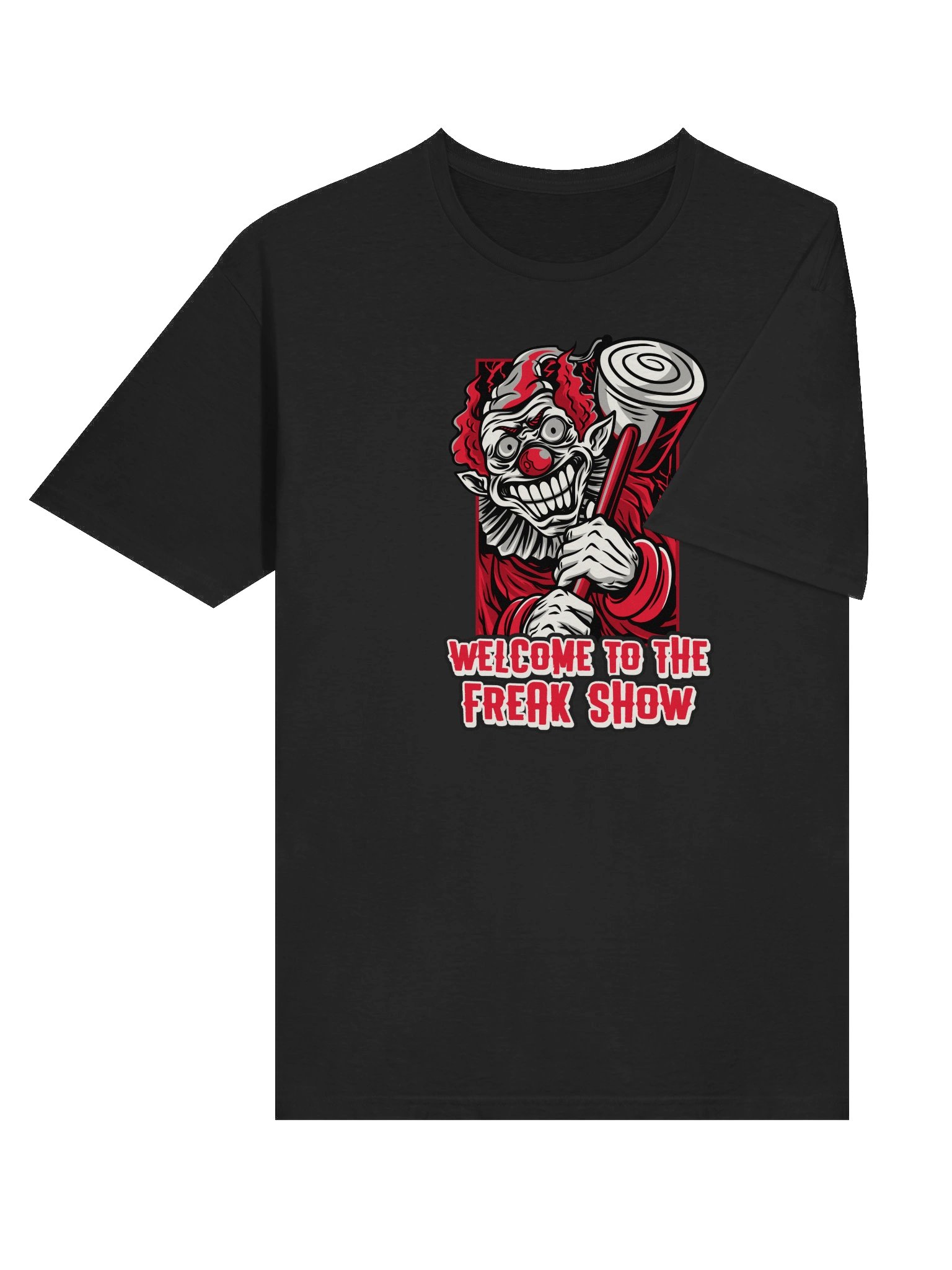 Welcome to the Freak Show T-Shirt – Creepy Evil Clown Tee, Scary Circus Halloween Shirt product image (37)