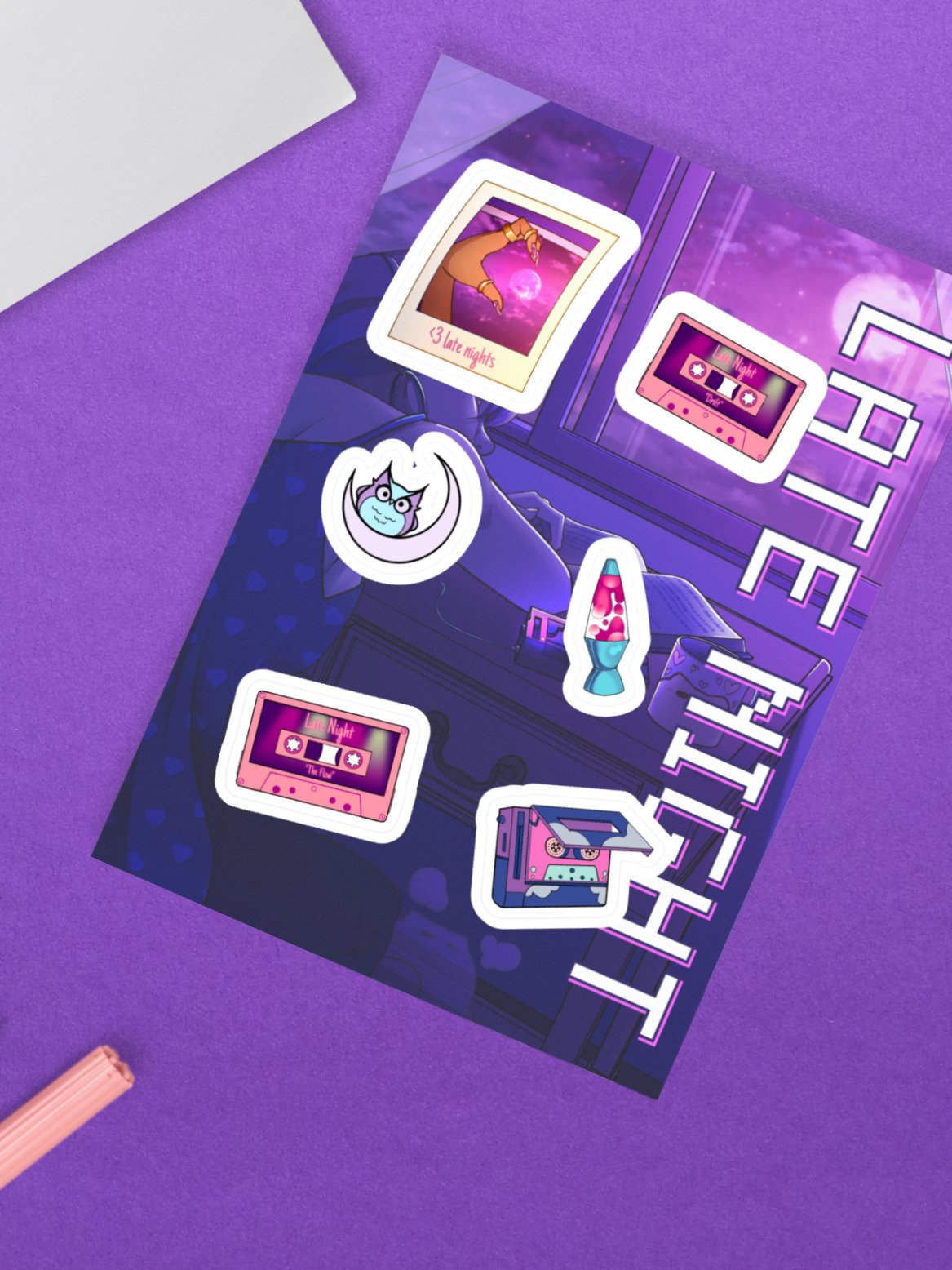 Late Night Tune Stickers product image (1)