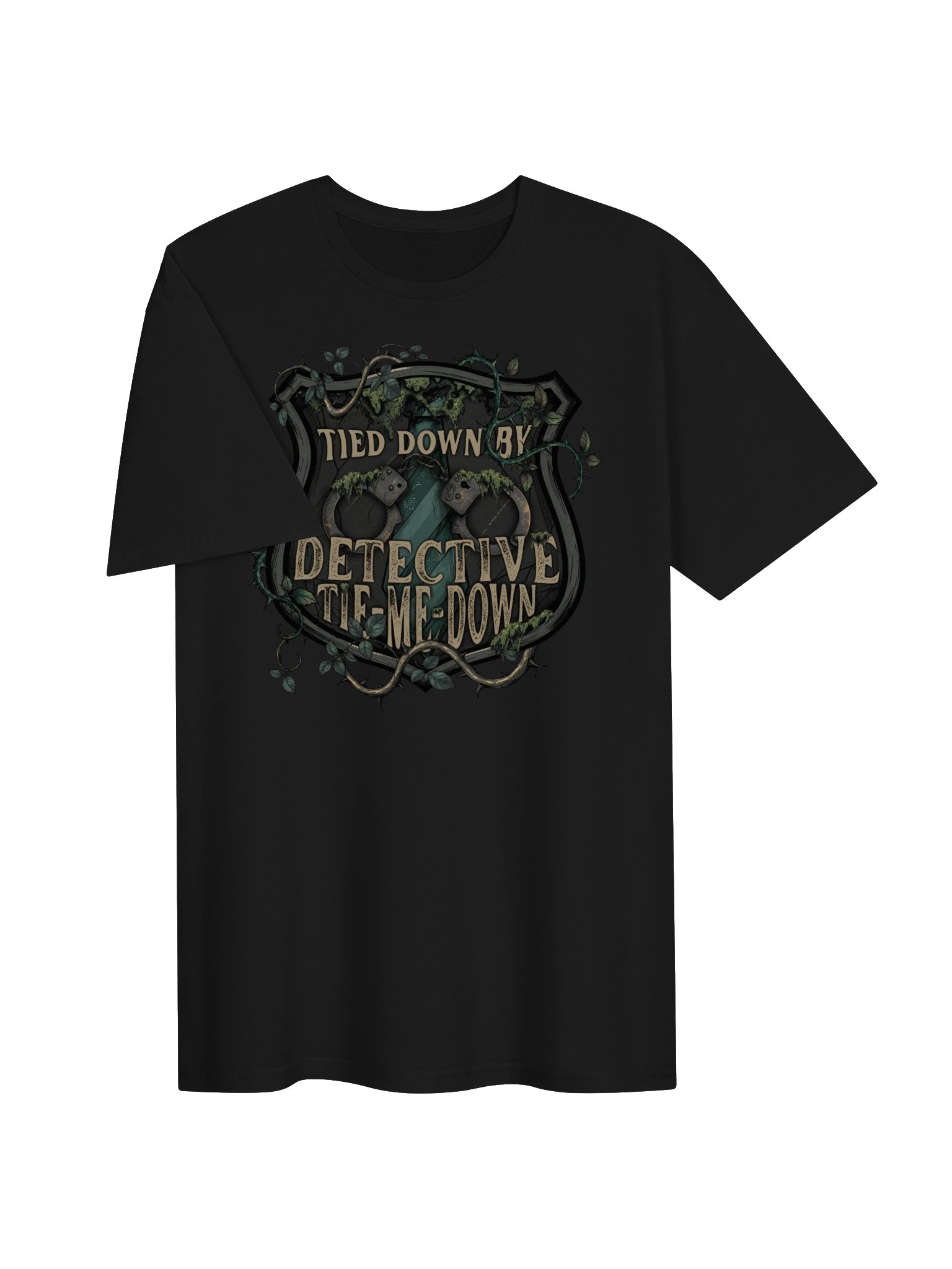 "Tied Down By Detective Tie-Me-Down" Graphic Tee - Enchanting Vines Series Official Merch product image (3)